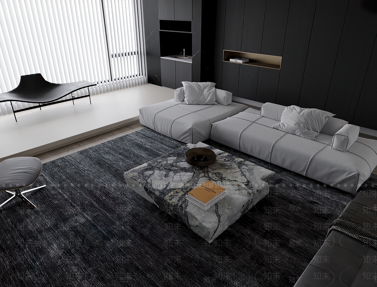现代多人沙发3D模型下载【ID:1201669352】