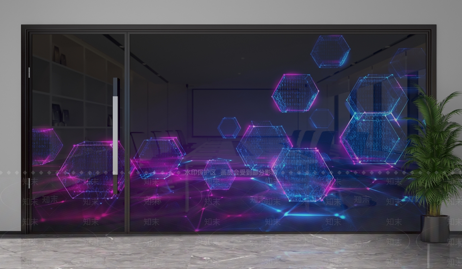 现代隔断3D模型下载【ID:1201669773】