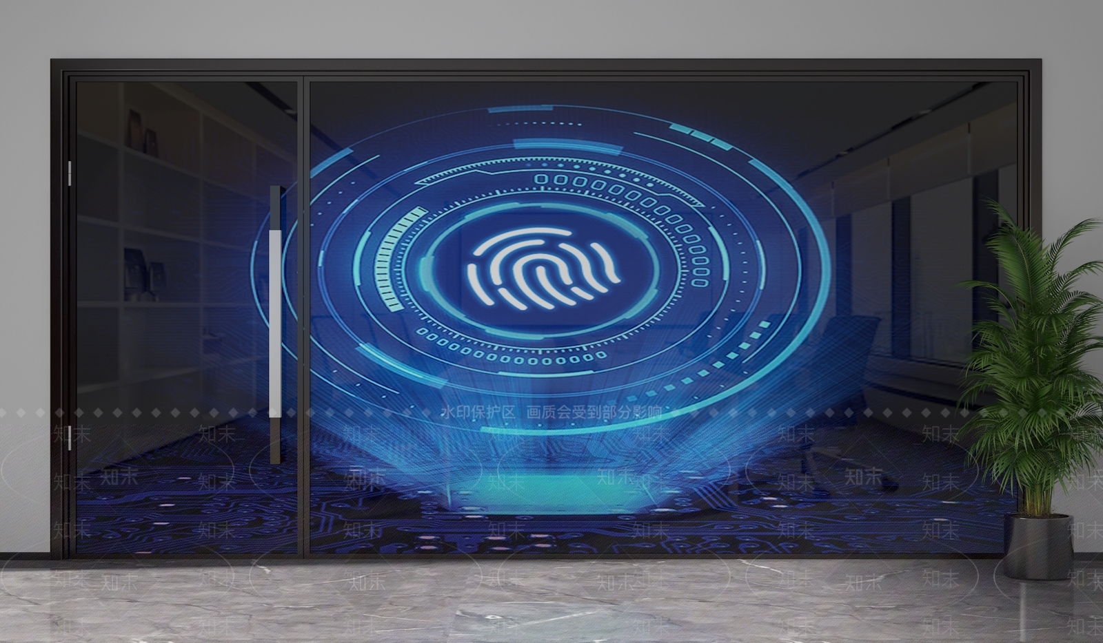现代隔断3D模型下载【ID:1201669836】