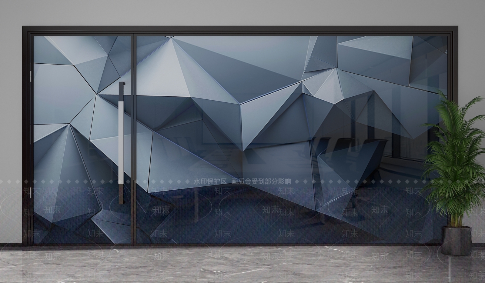 现代隔断3D模型下载【ID:1201670120】