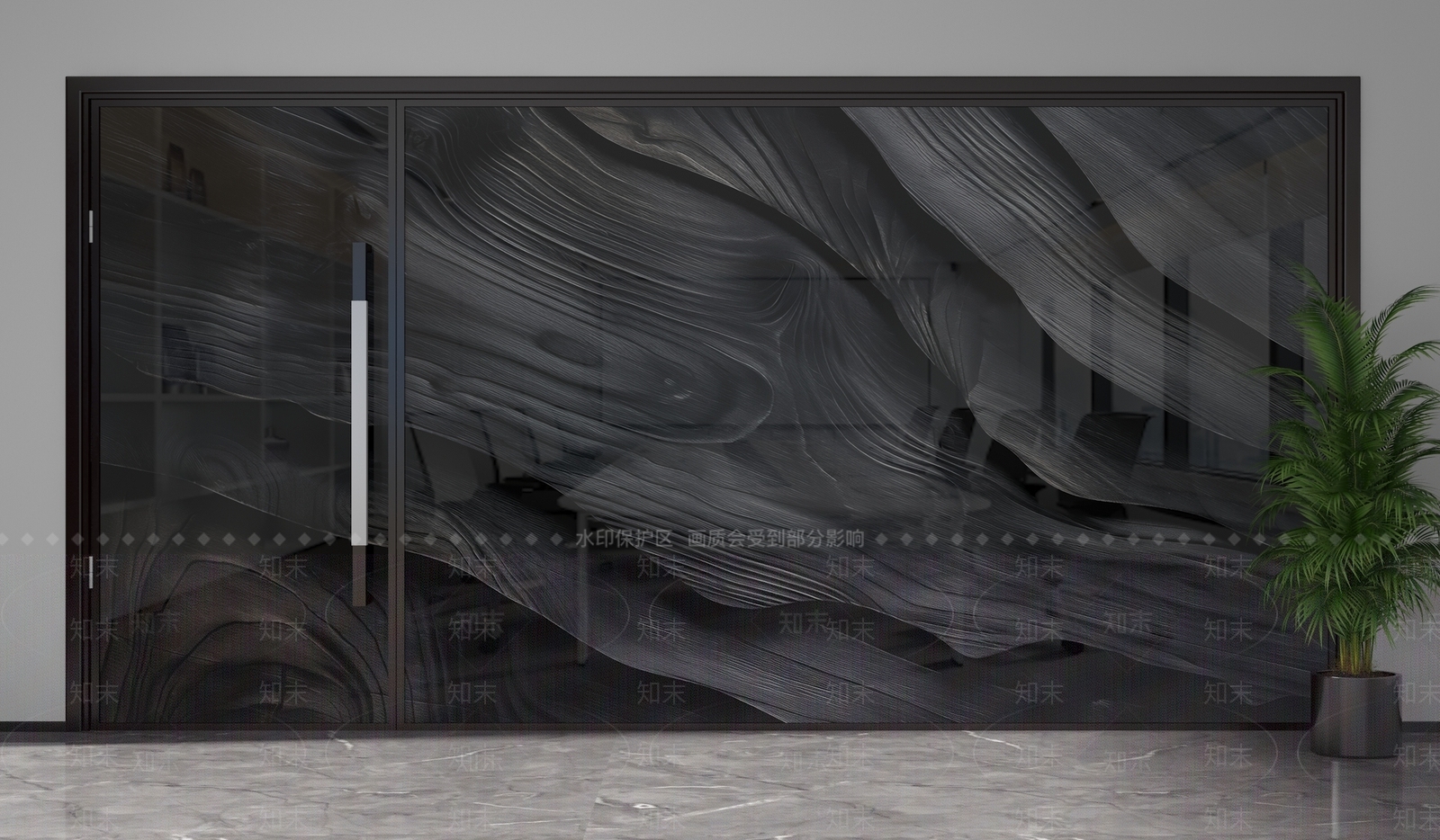 现代隔断3D模型下载【ID:1201670192】