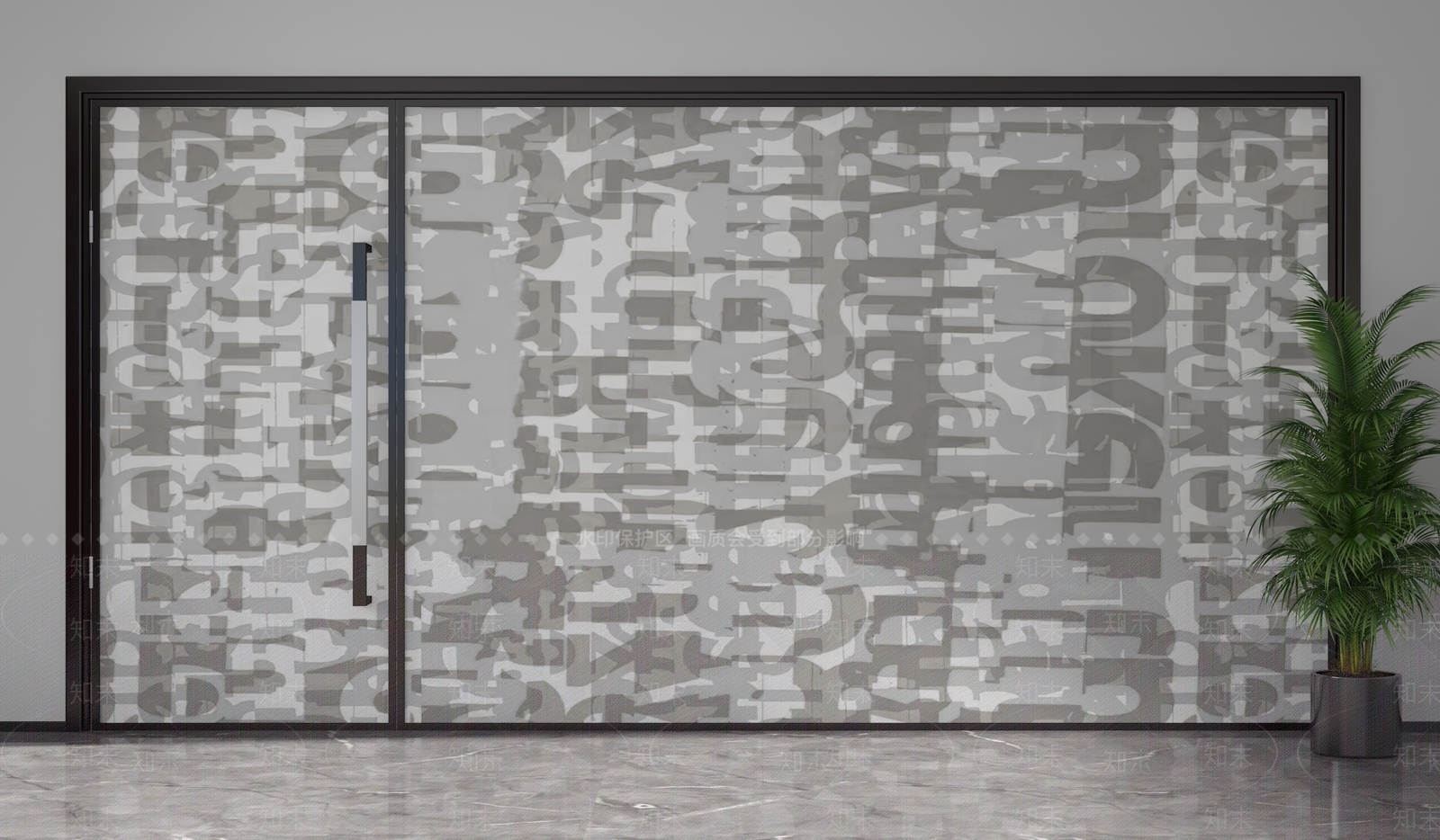 现代隔断3D模型下载【ID:1201670219】