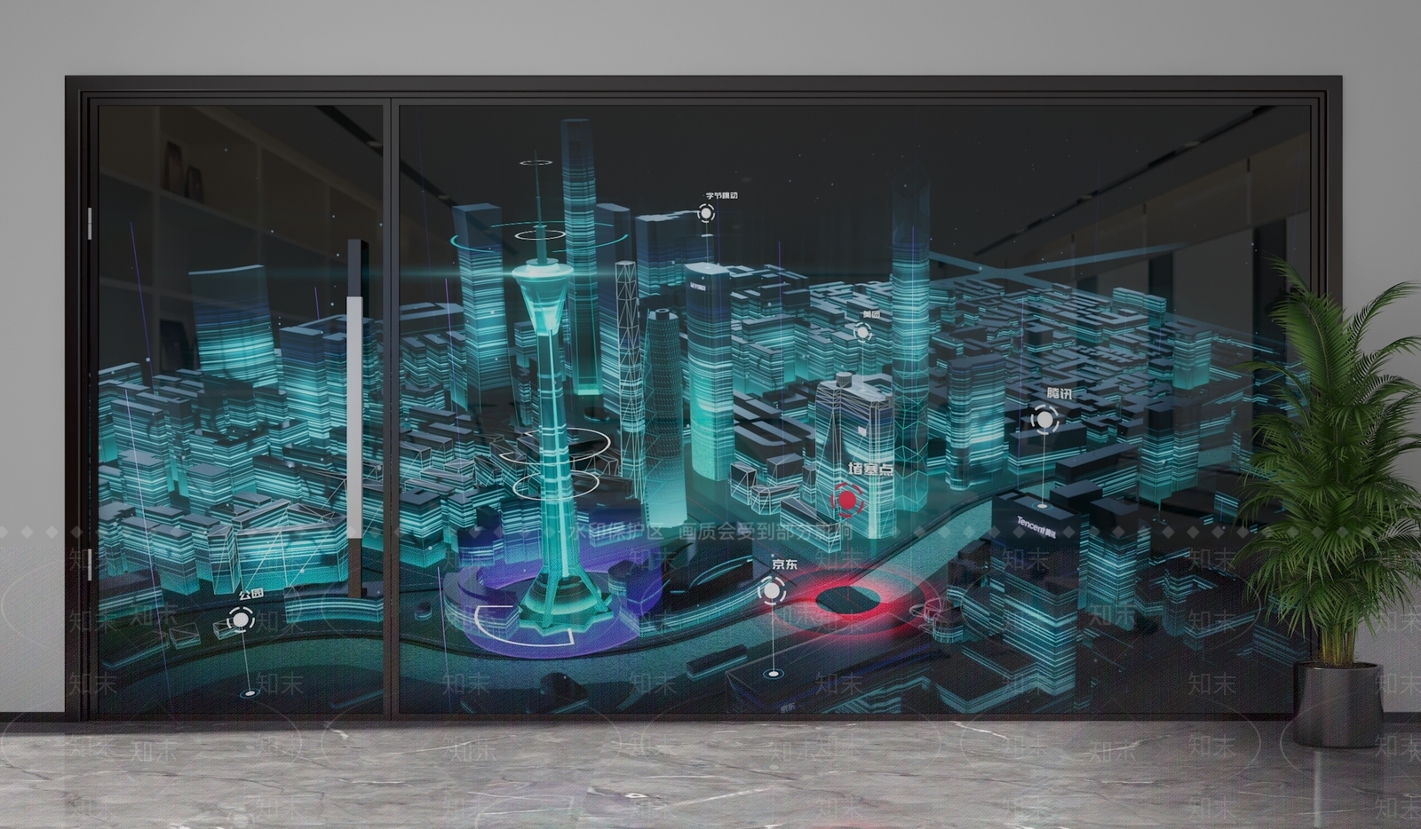 现代隔断3D模型下载【ID:1201670314】