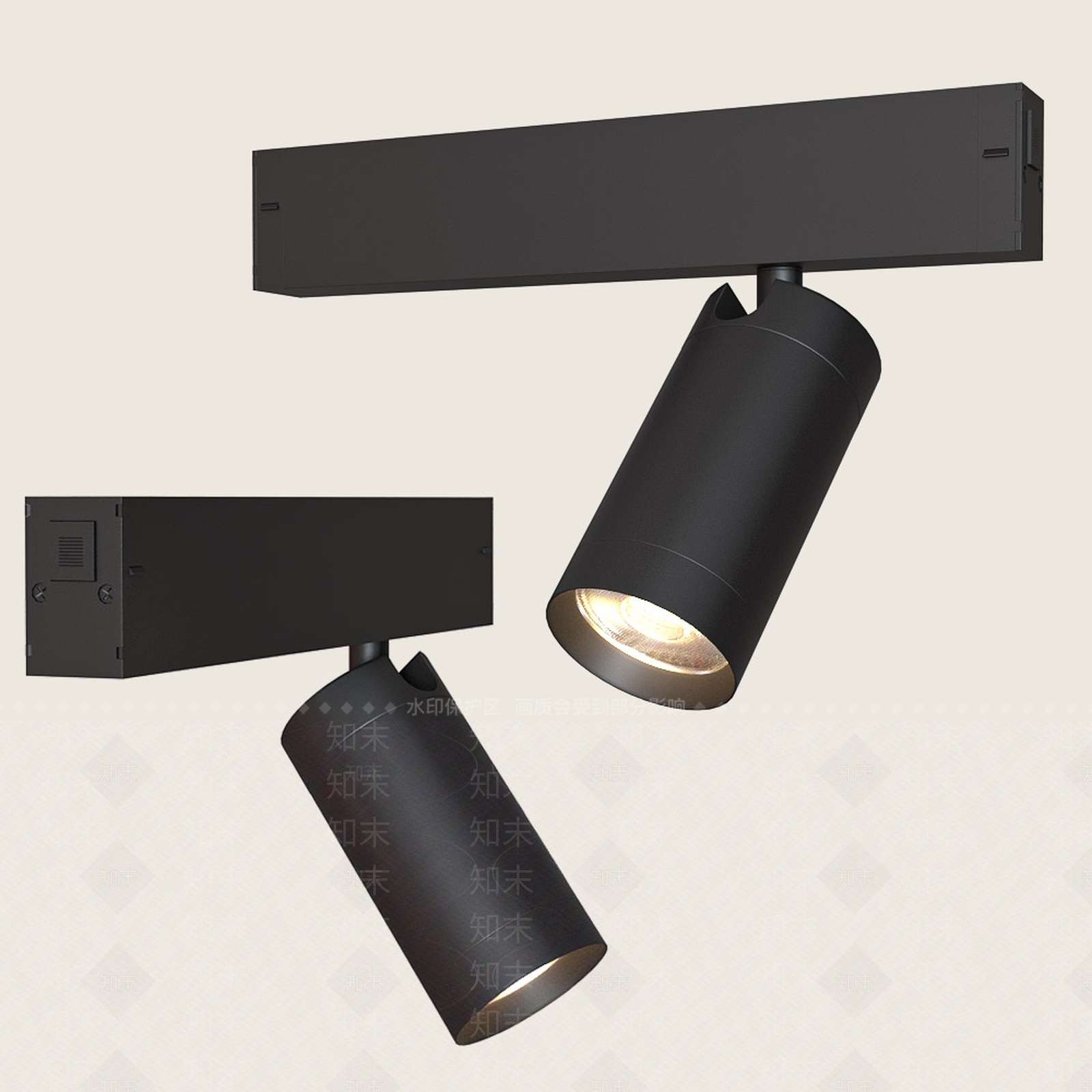 现代工业射灯3D模型下载【ID:1201673937】