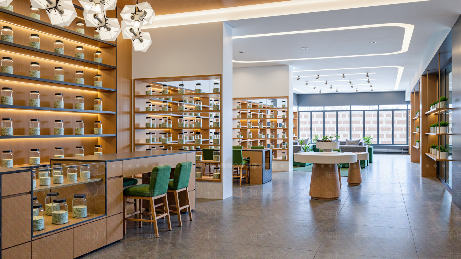 新中式现代药店SU模型下载【ID:1201675017】