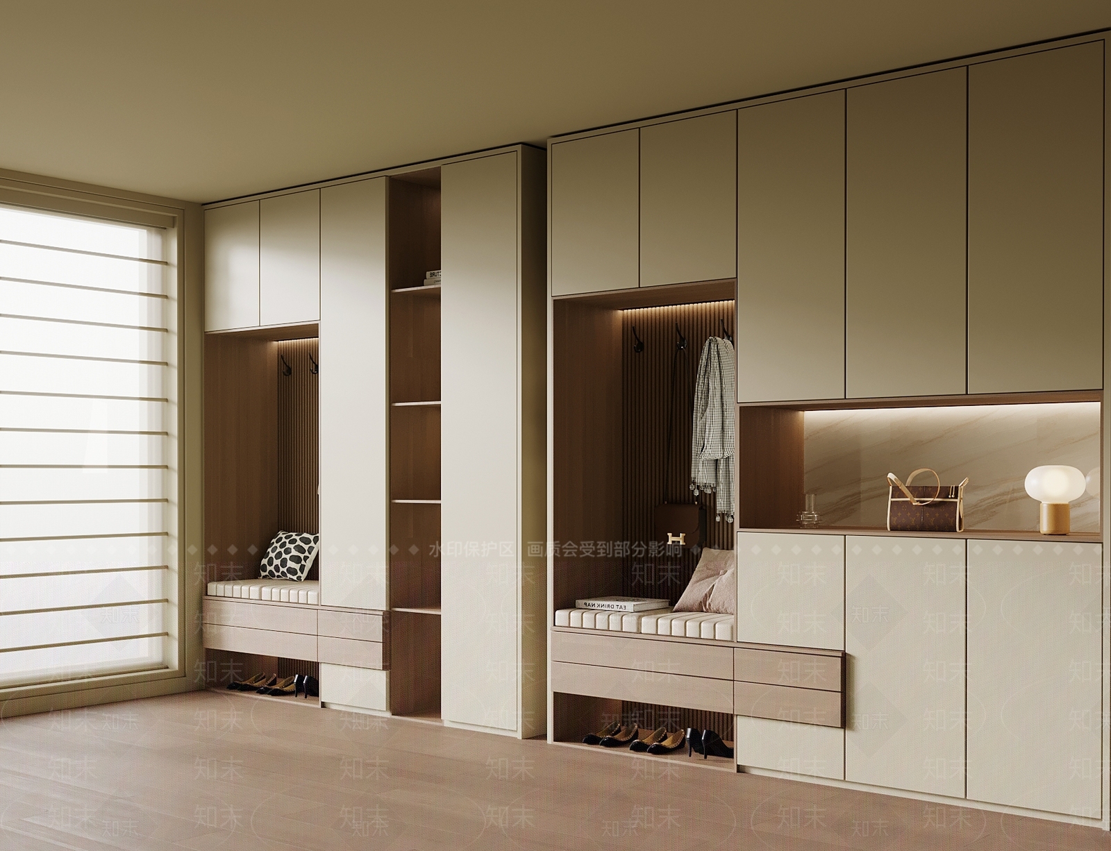 现代鞋柜SU模型下载【ID:1201676272】