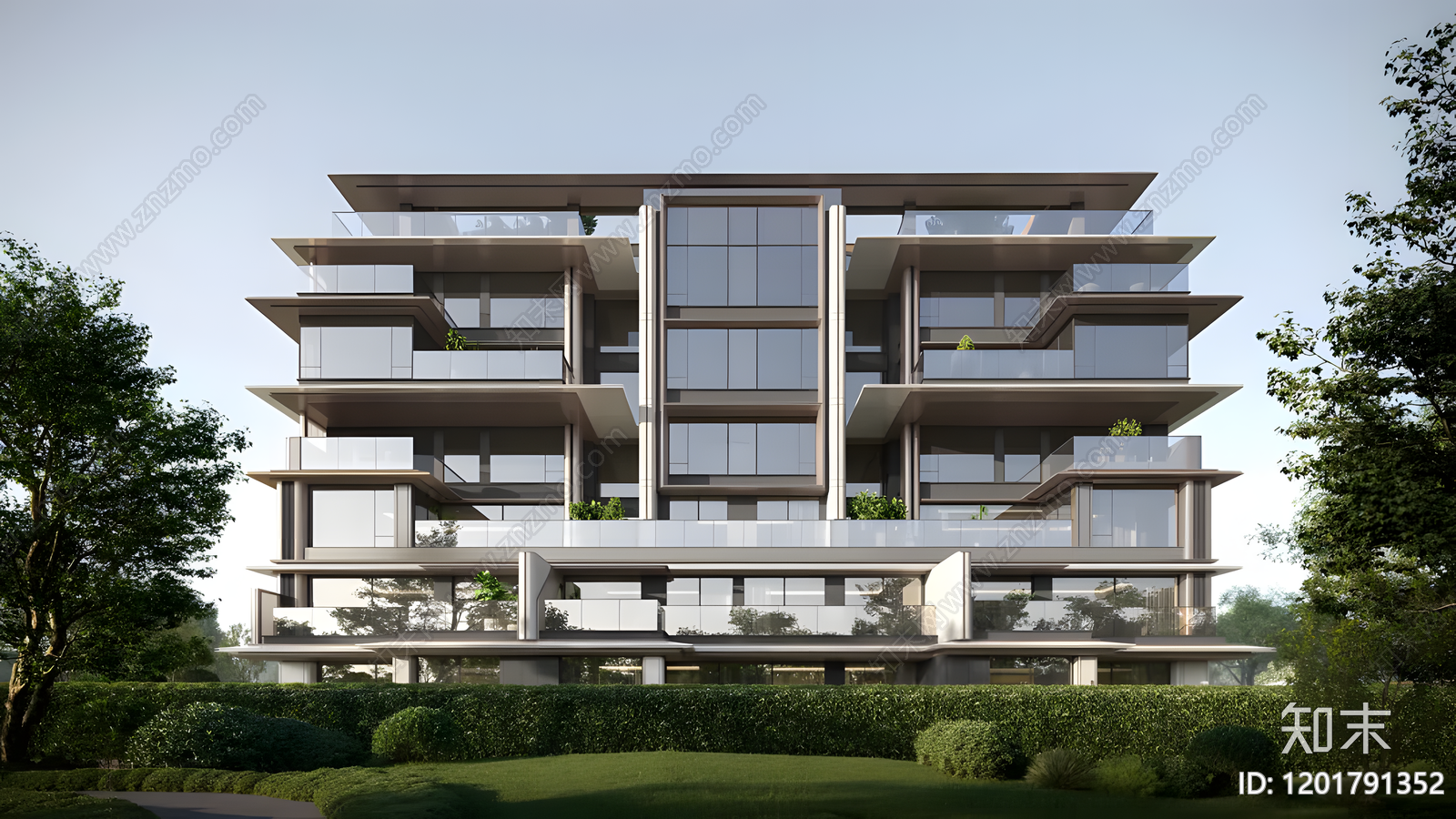 现代五居及以上施工图下载【ID:1201791352】