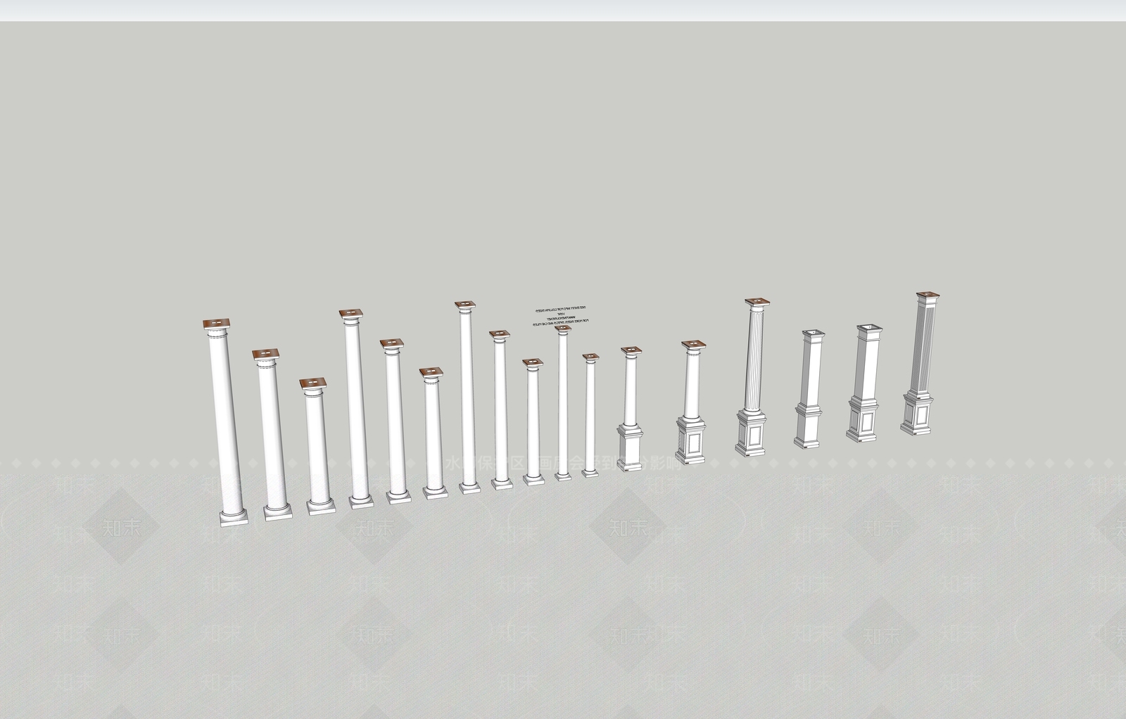 欧式艺术装置SU模型下载【ID:1201680338】