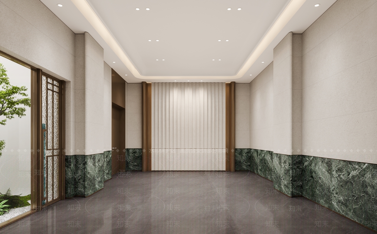 现代轻奢室内停车场3D模型下载【ID:1201679851】