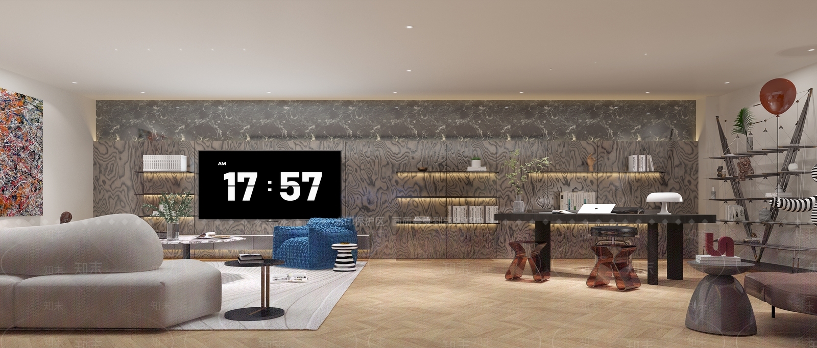 现代独栋别墅3D模型下载【ID:1201682709】