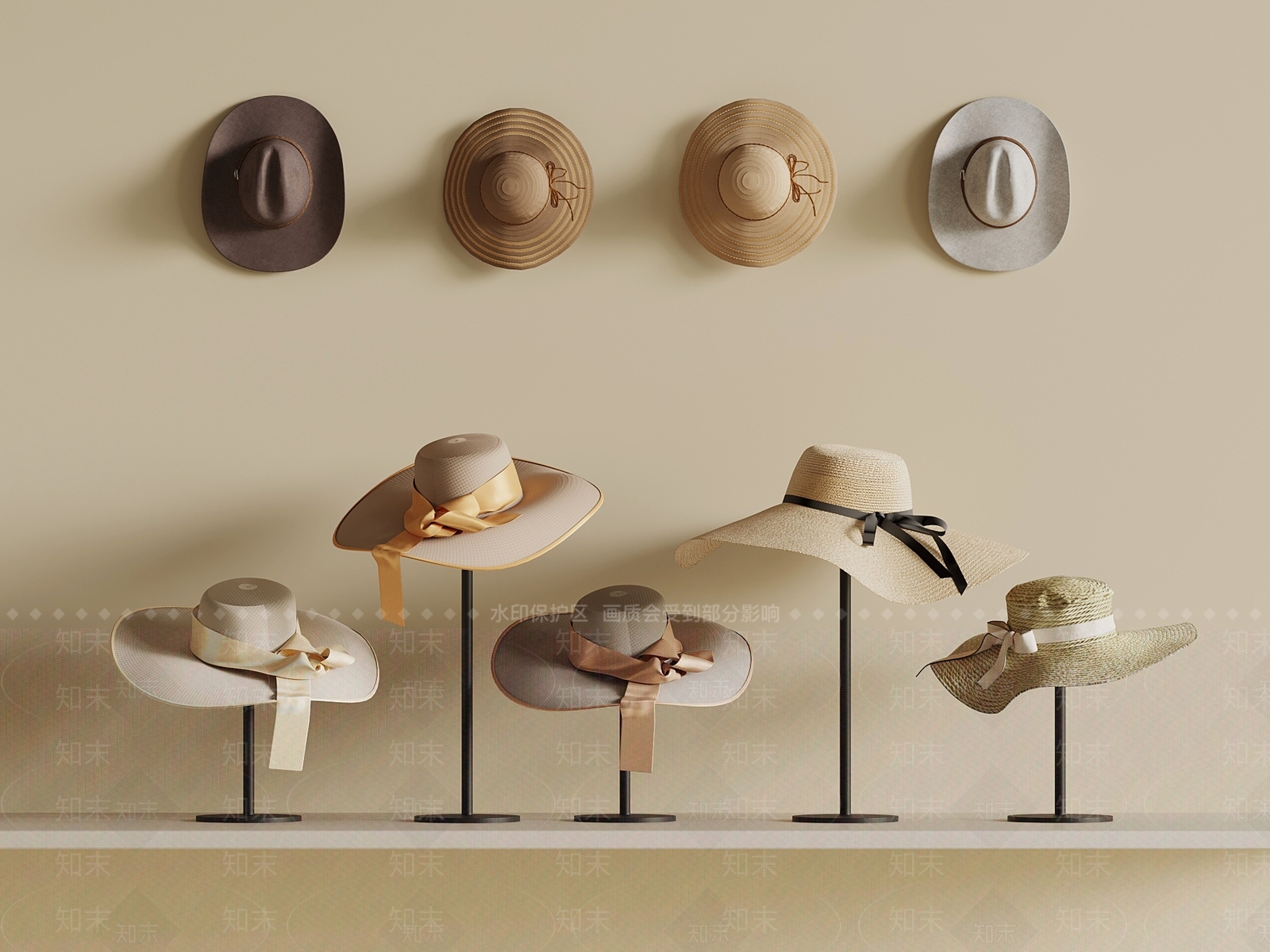 帽子3D模型下载【ID:1201680832】