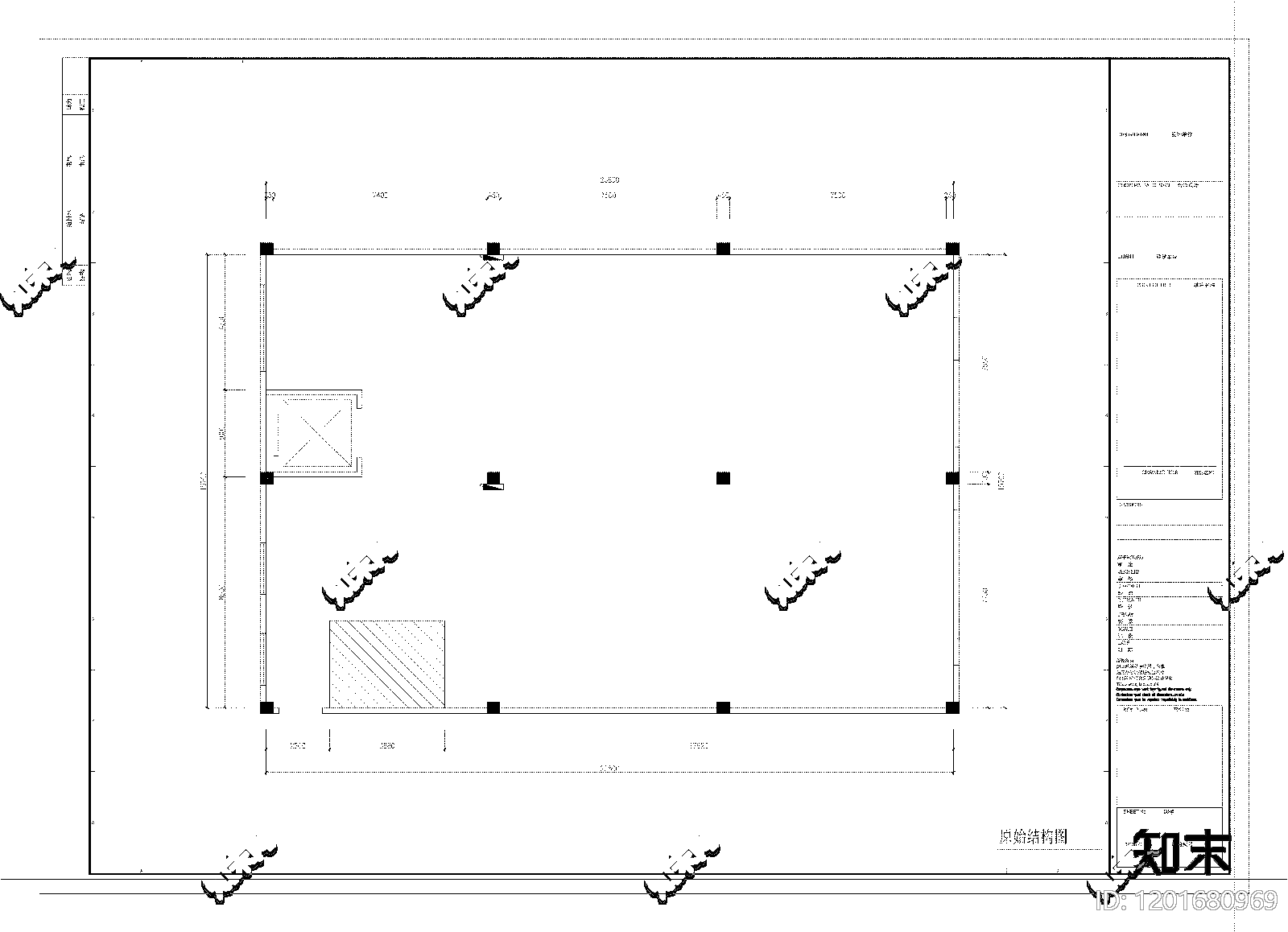 展览展厅平面图施工图下载【ID:1201680969】