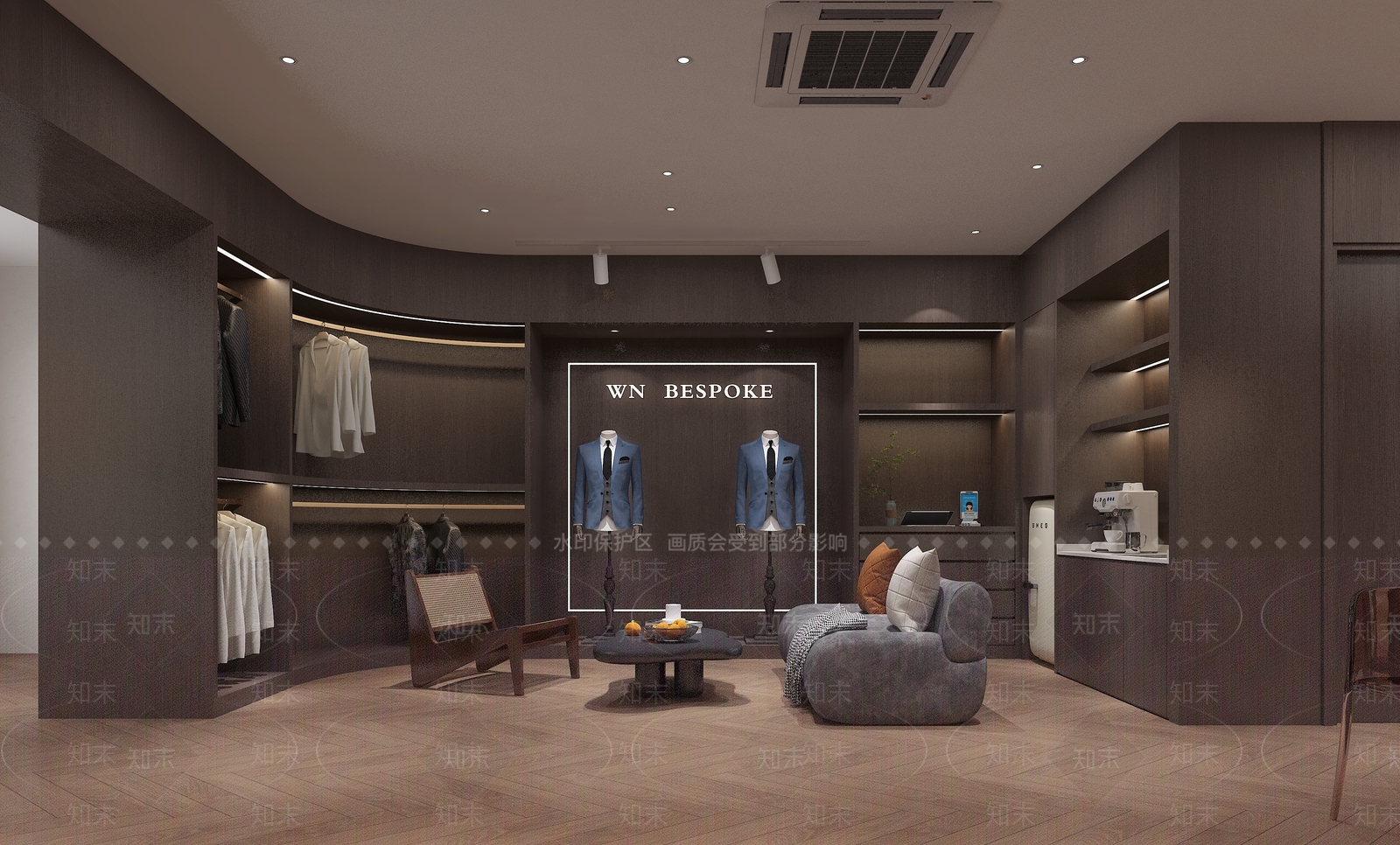 新中式服装店3D模型下载【ID:1201688690】