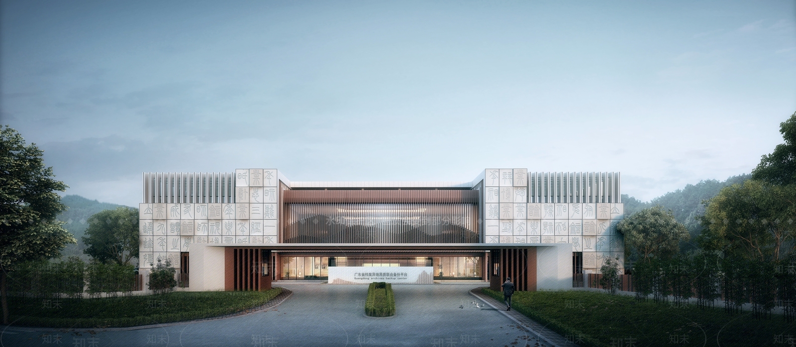 新中式现代图书馆SU模型下载【ID:1201687012】