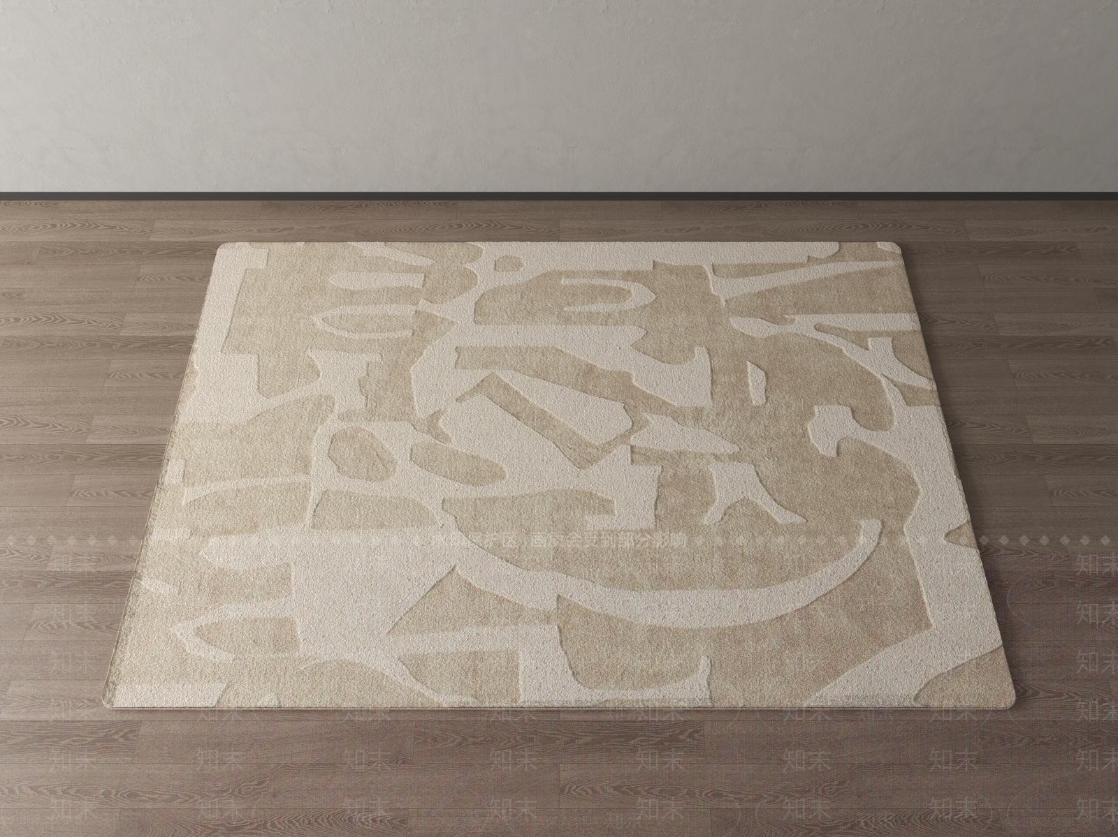 现代新中式地毯3D模型下载【ID:1201687425】
