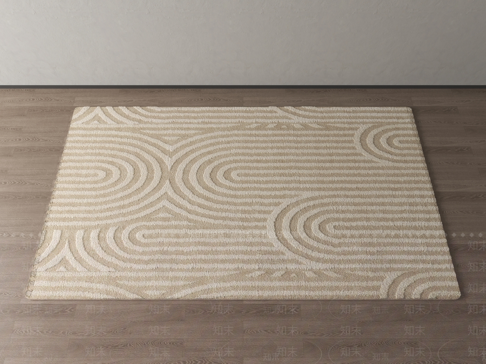 现代新中式地毯3D模型下载【ID:1201687560】
