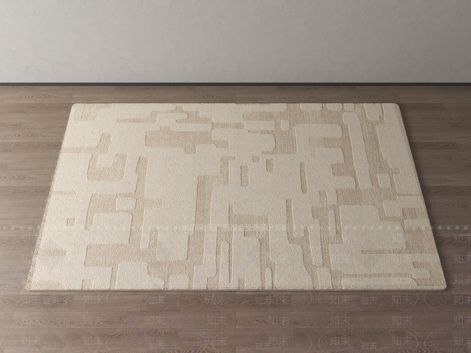 现代新中式地毯3D模型下载【ID:1201687737】