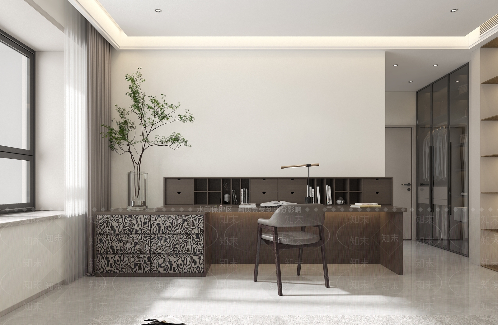 意式现代家居卧室3D模型下载【ID:1201688203】