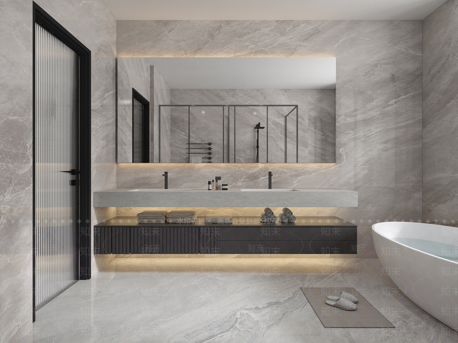 现代意式卫生间3D模型下载【ID:1201689542】
