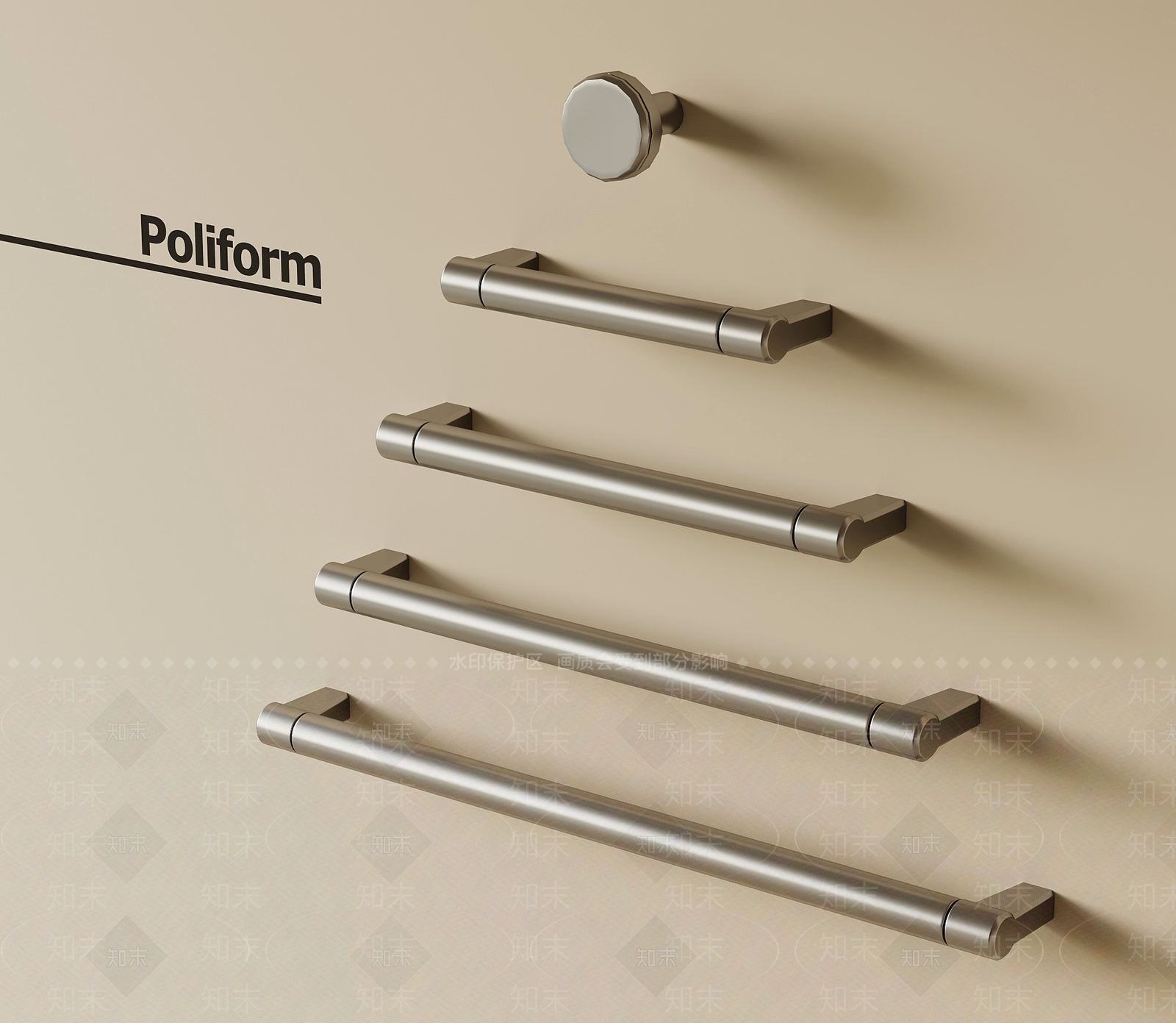 现代拉手3D模型下载【ID:1201698566】