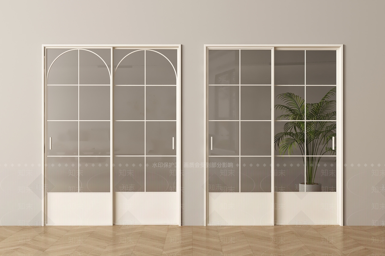 法式中古推拉门3D模型下载【ID:1201701796】