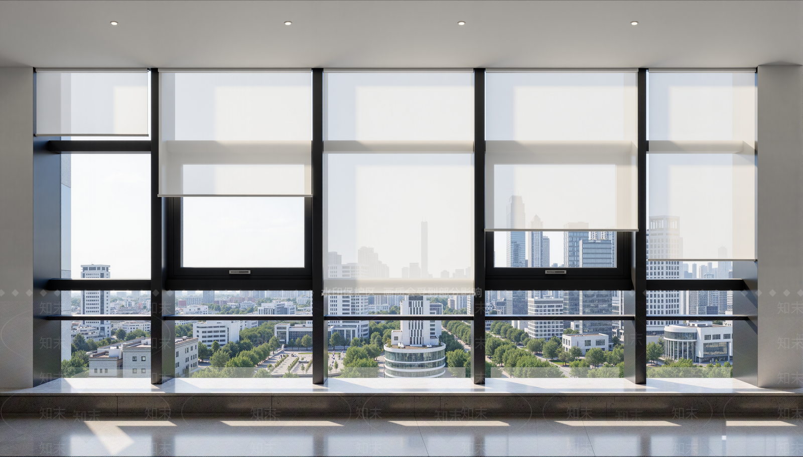 现代窗帘SU模型下载【ID:1201702130】