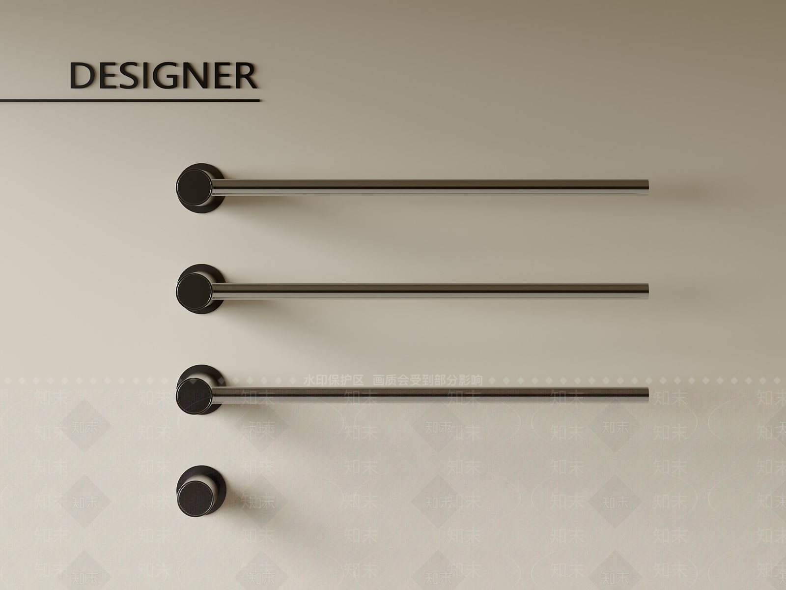 毛巾架3D模型下载【ID:1201702621】