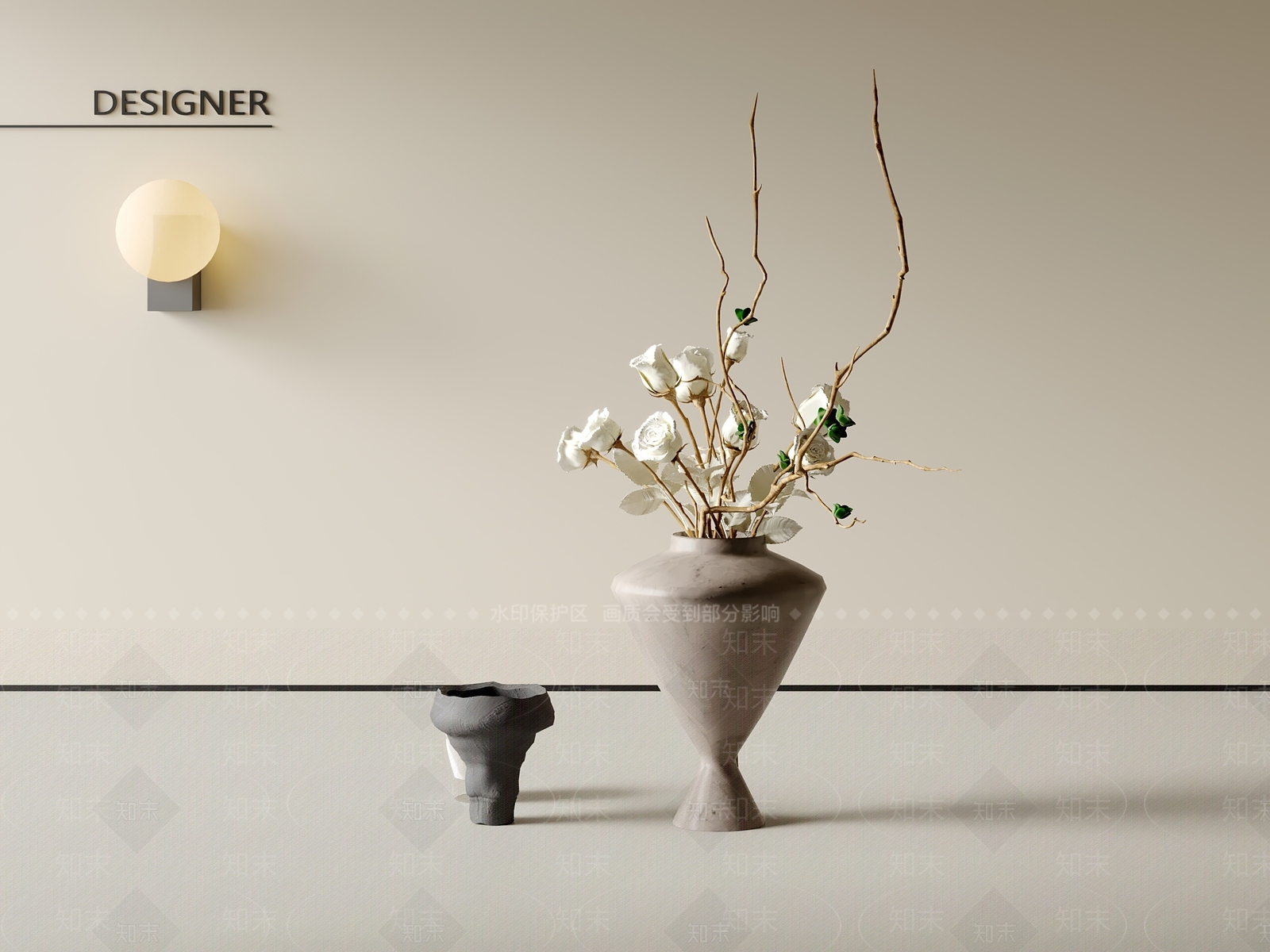 现代花艺3D模型下载【ID:1201704069】
