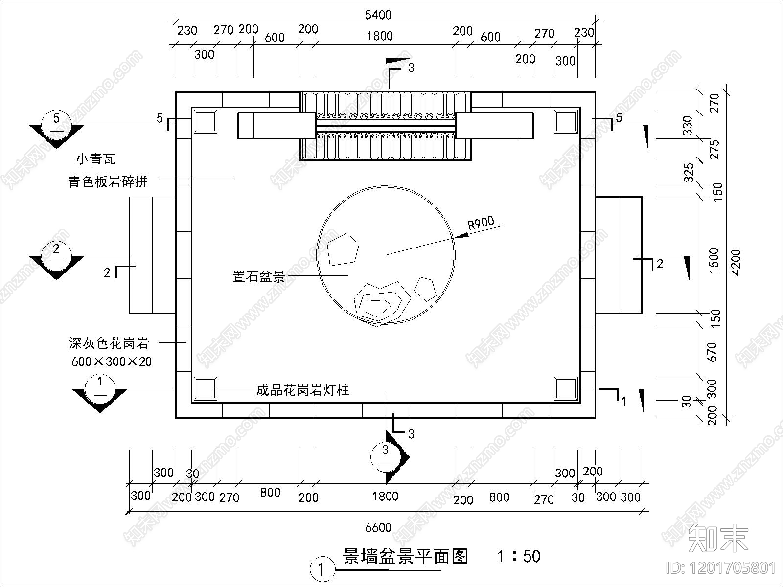 中式景墙图库cad施工图下载【ID:1201705801】