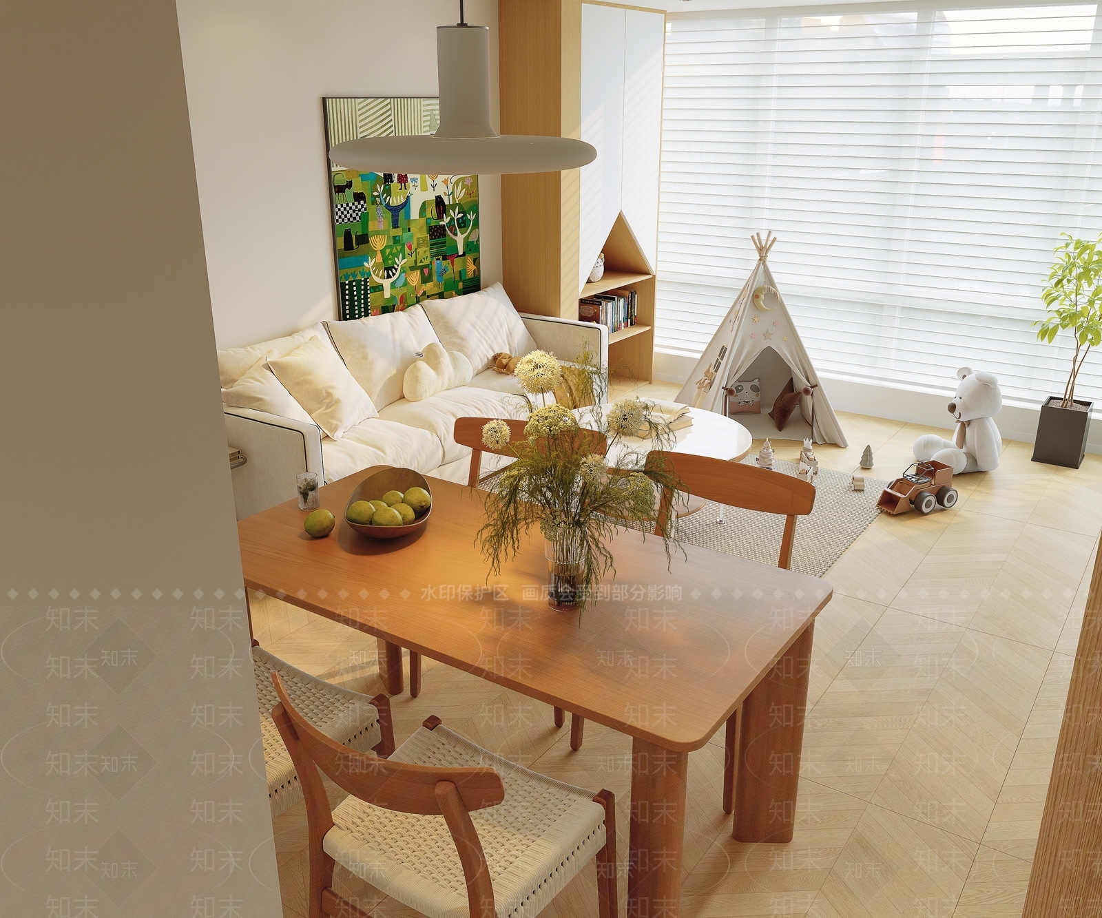 日式客餐厅3D模型下载【ID:1221925756】