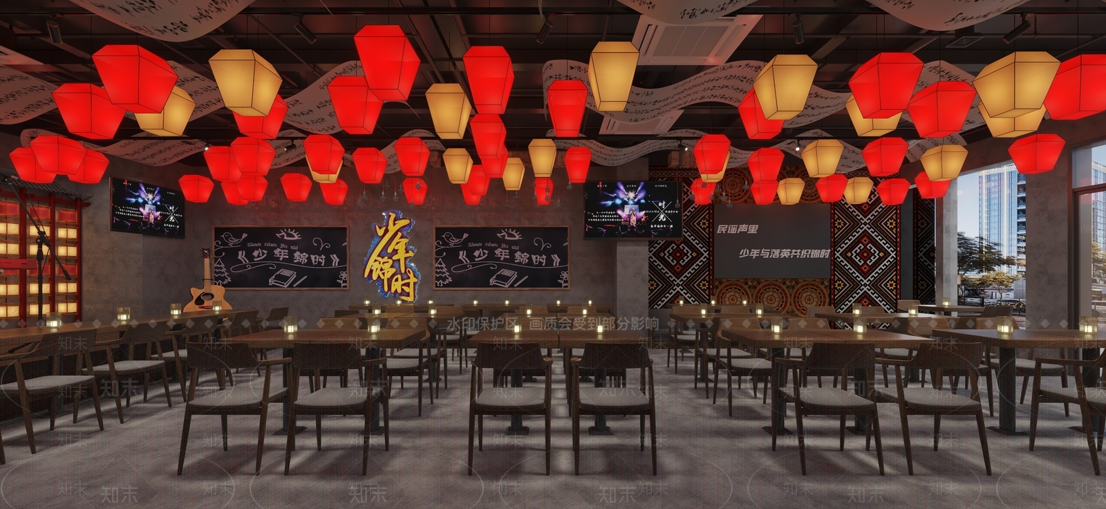 新中式复古酒吧3D模型下载【ID:1201707010】