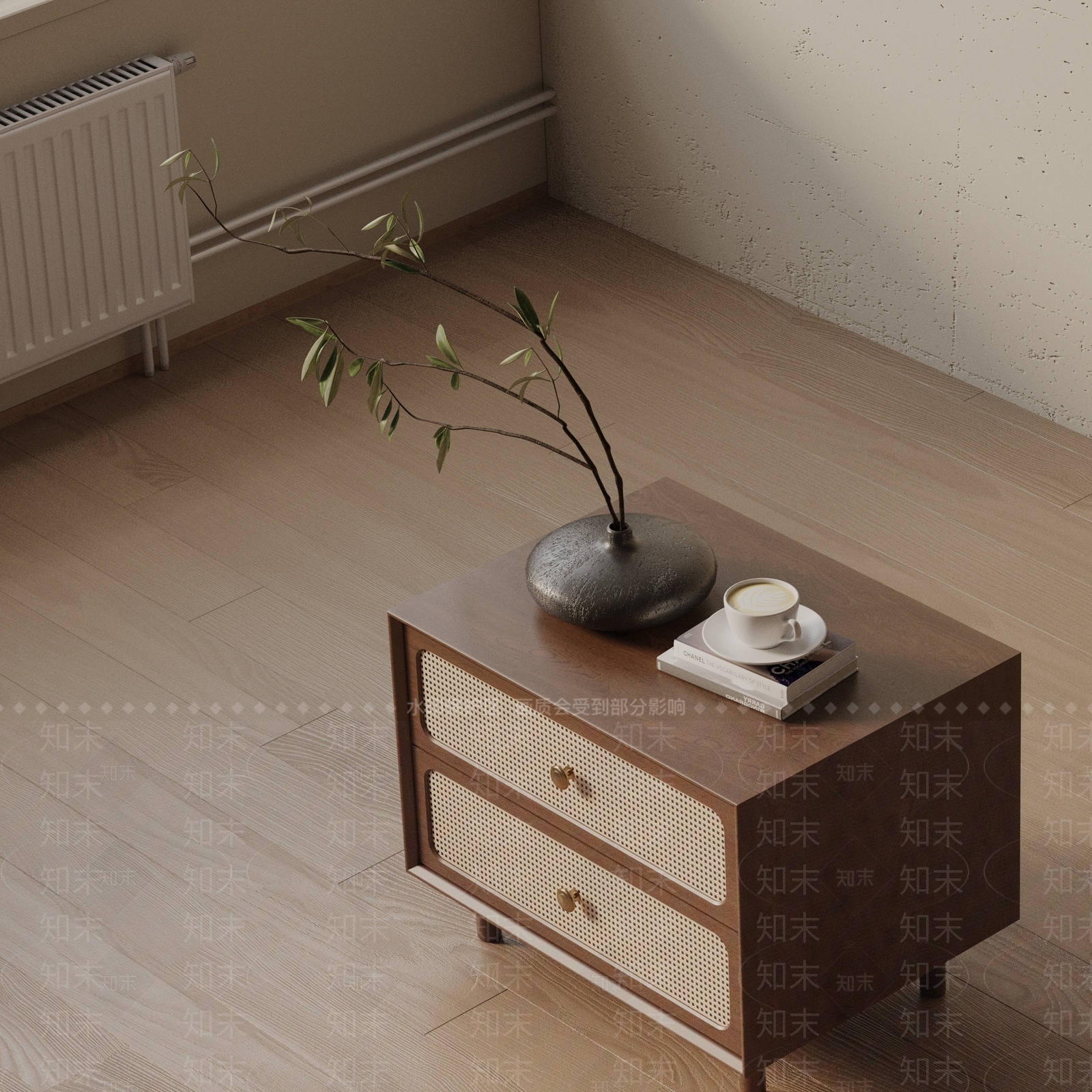 现代床头柜3D模型下载【ID:1201711712】