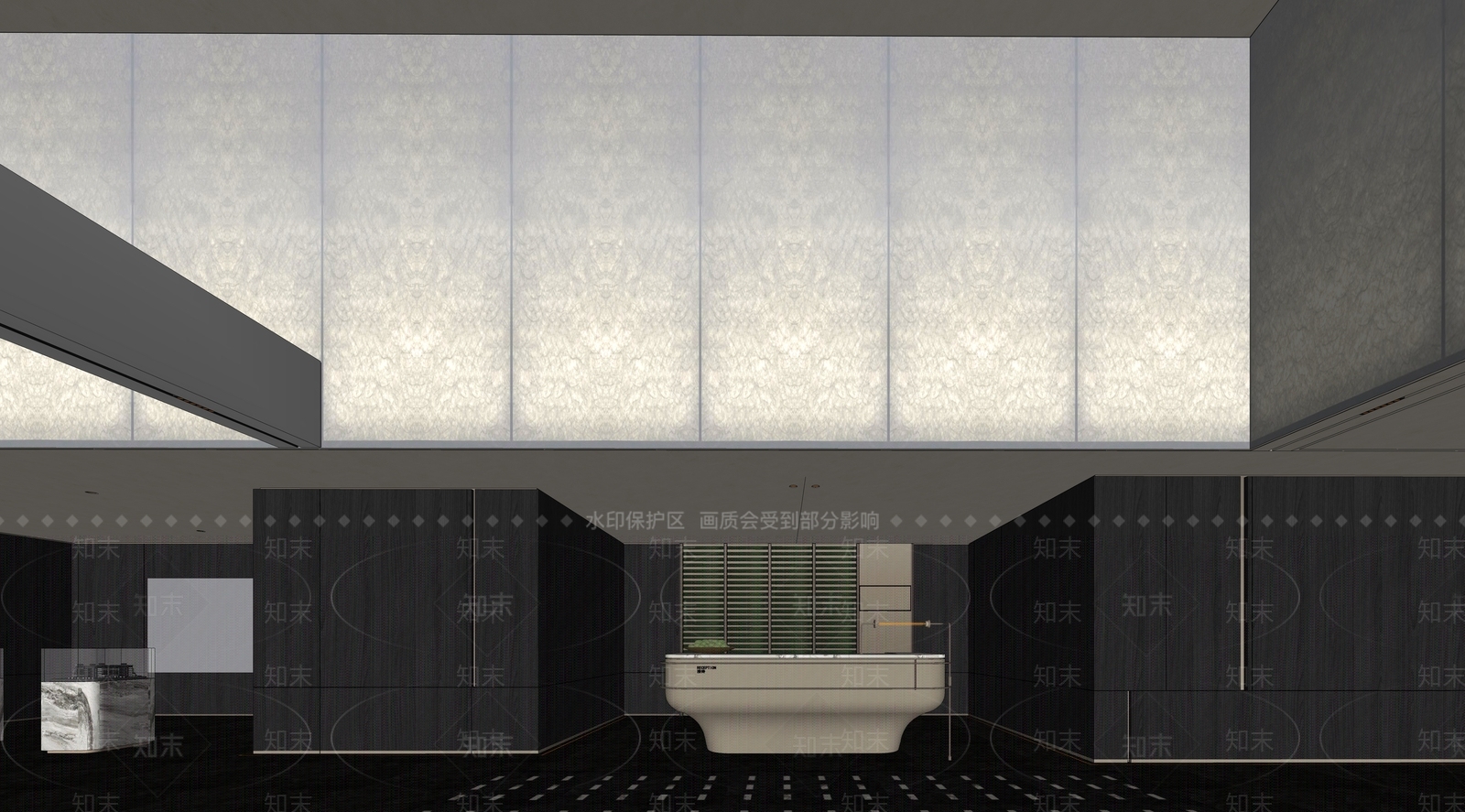 现代售楼处SU模型下载【ID:1201712986】