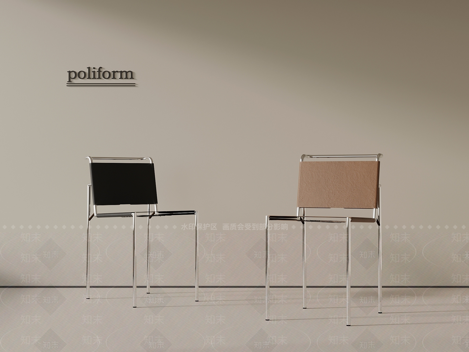 现代餐椅3D模型下载【ID:1201713823】