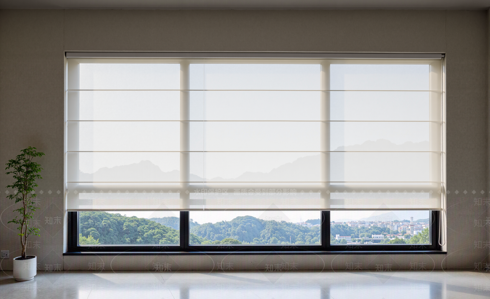 现代通用窗帘3D模型下载【ID:1201714144】