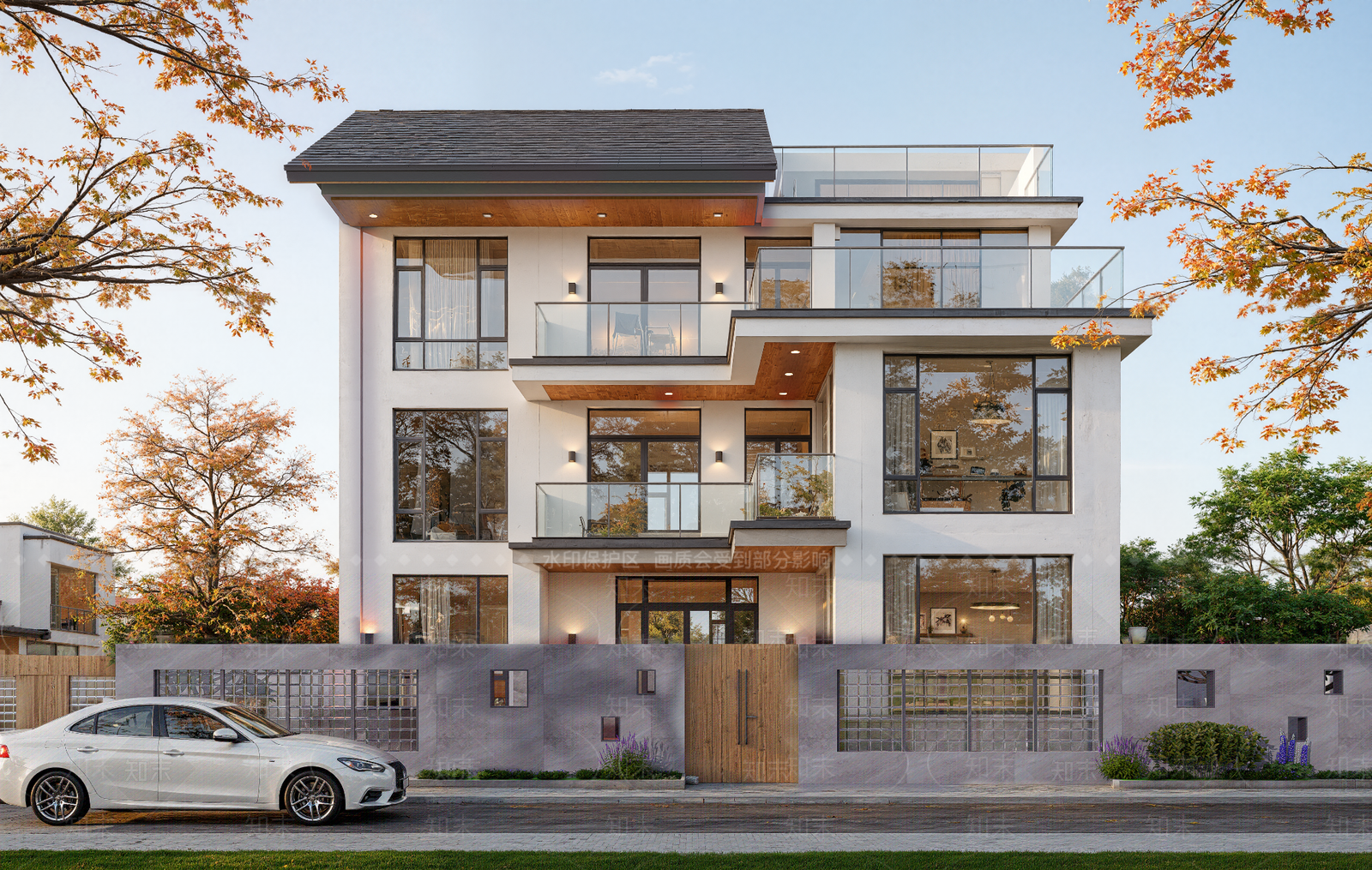 现代乡村民房SU模型下载【ID:1201716136】