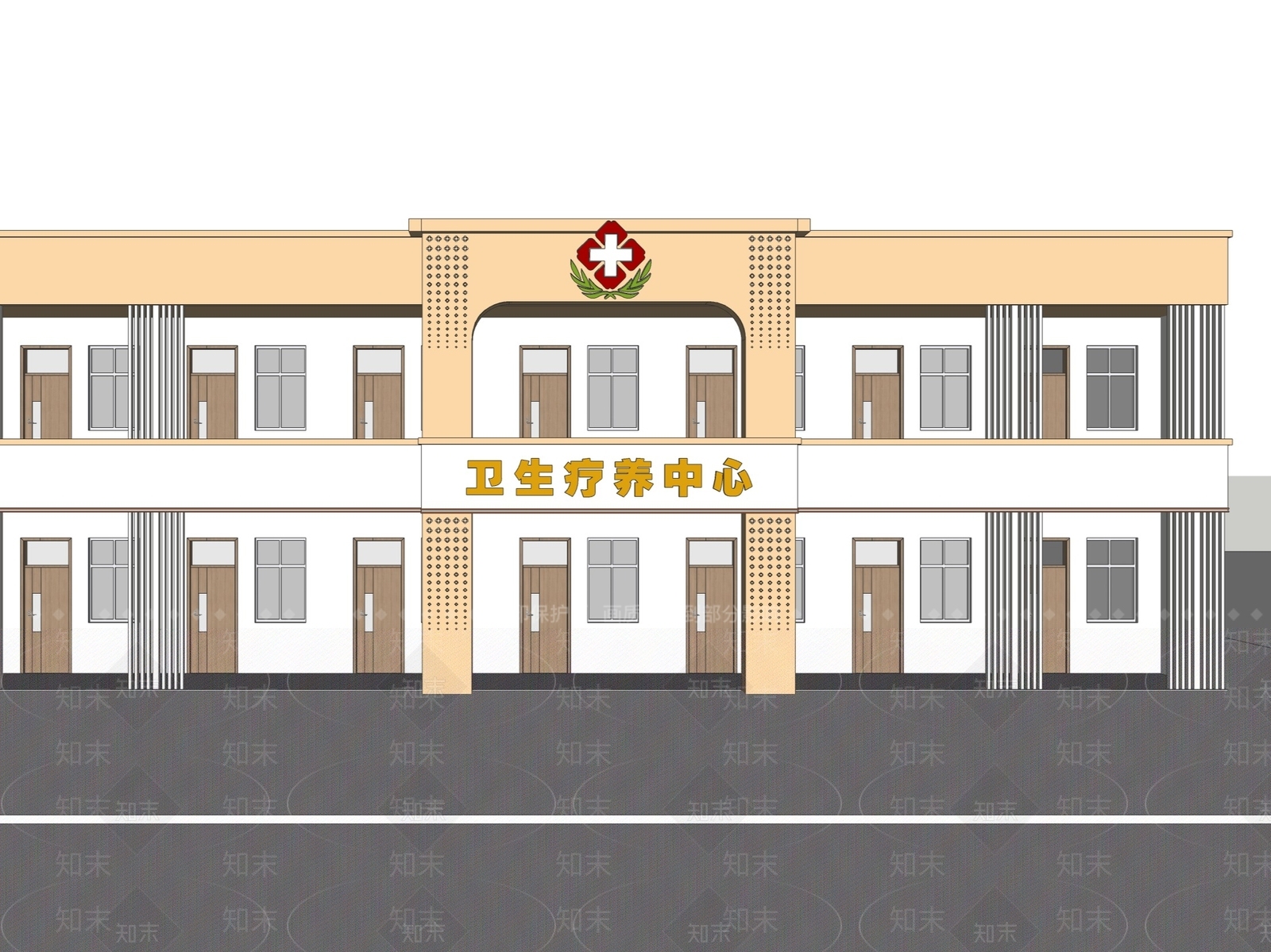 现代极简医院SU模型下载【ID:1201716932】