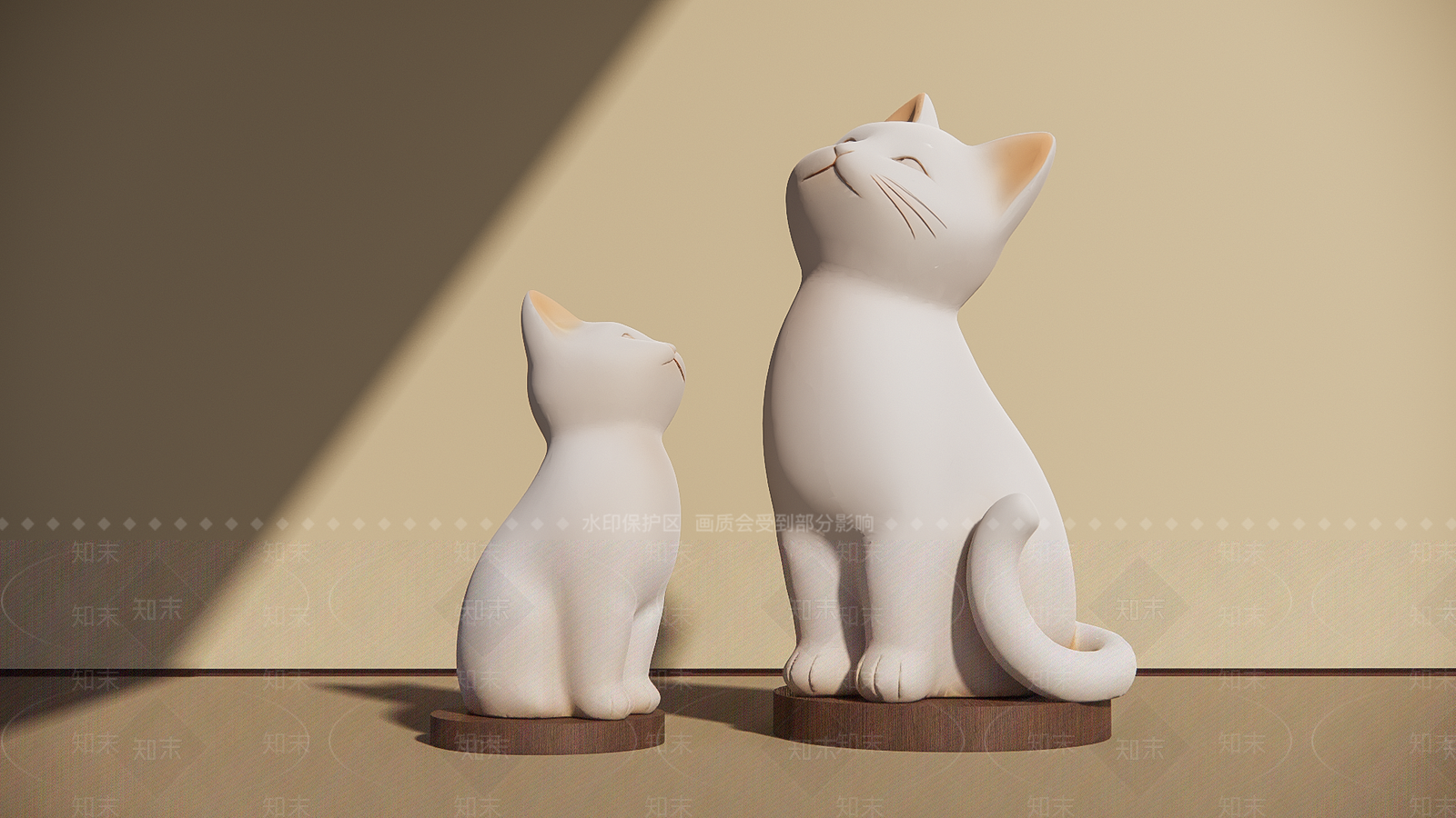 现代简约雕塑摆件SU模型下载【ID:1201717454】