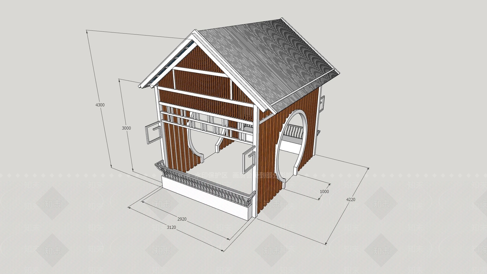 现代小公建SU模型下载【ID:1201722795】
