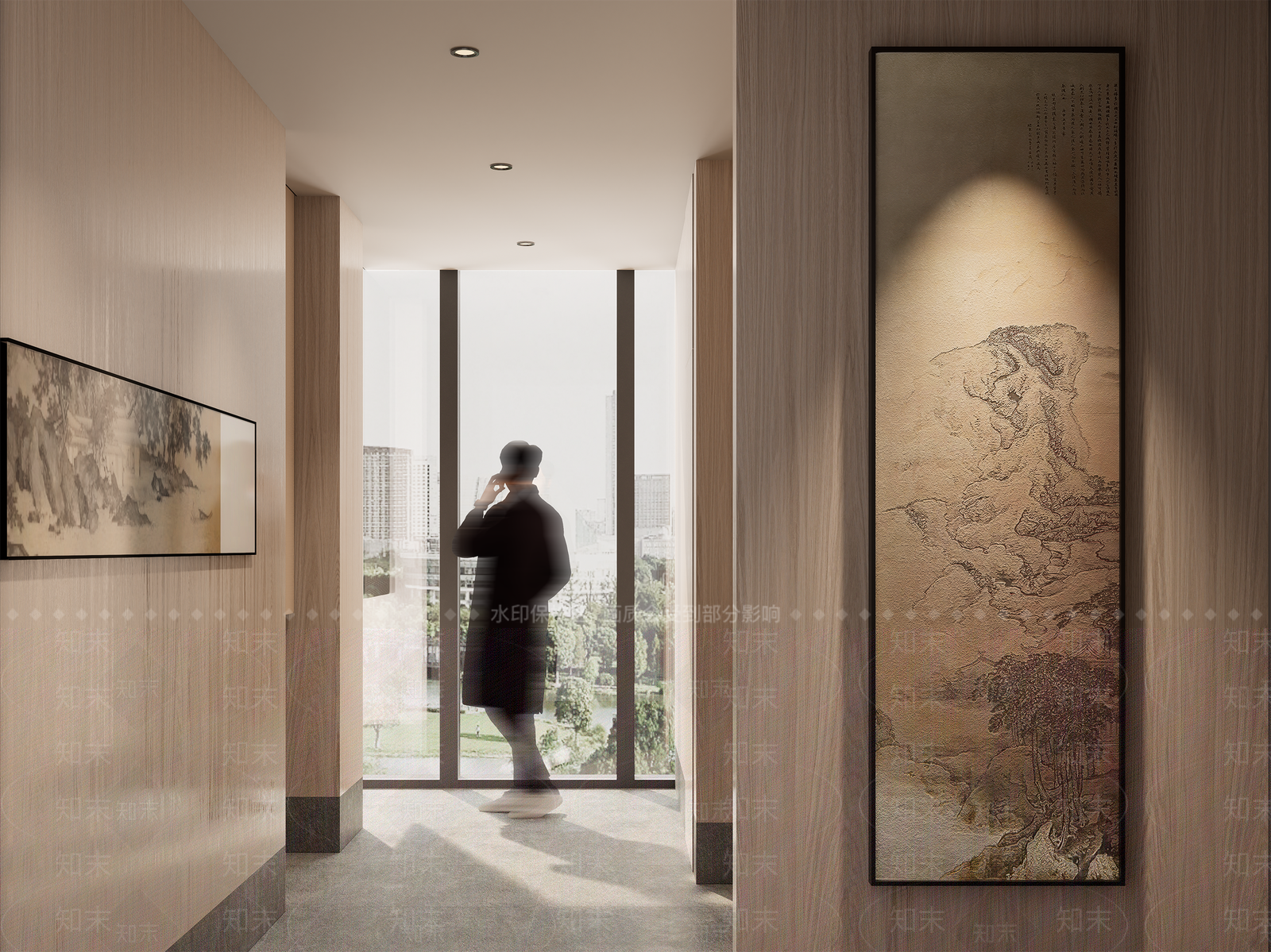 现代新中式中餐厅SU模型下载【ID:1201726835】