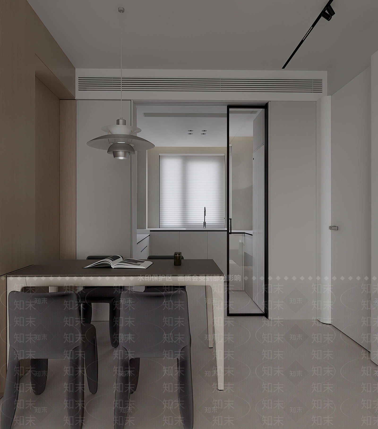 现代家居餐厅3D模型下载【ID:1201729748】