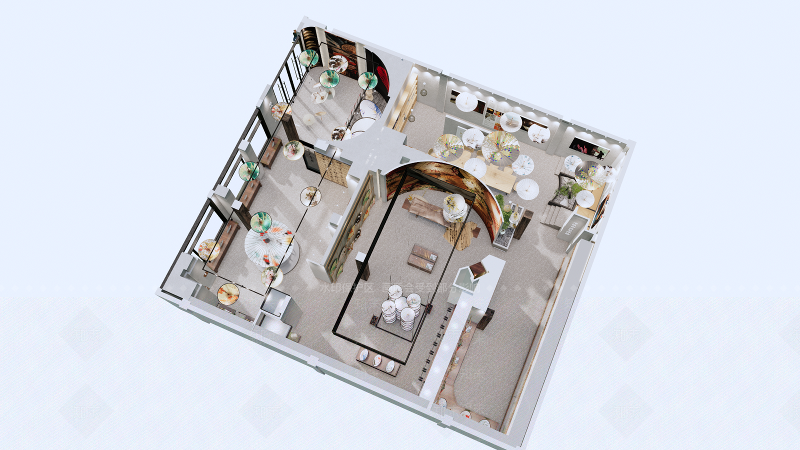 新中式中式博物馆SU模型下载【ID:1201731870】