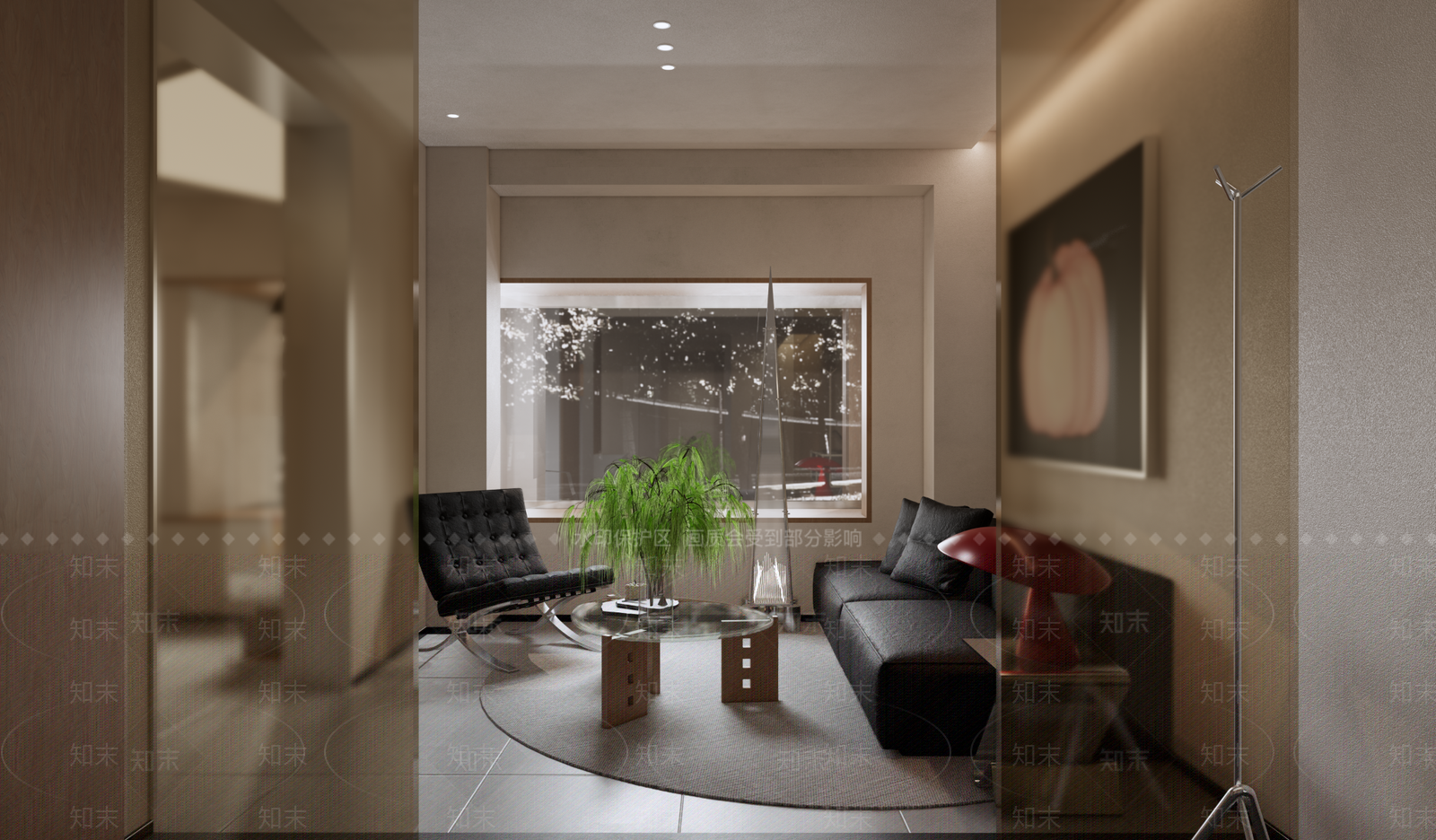 现代极简理发店SU模型下载【ID:1201733117】