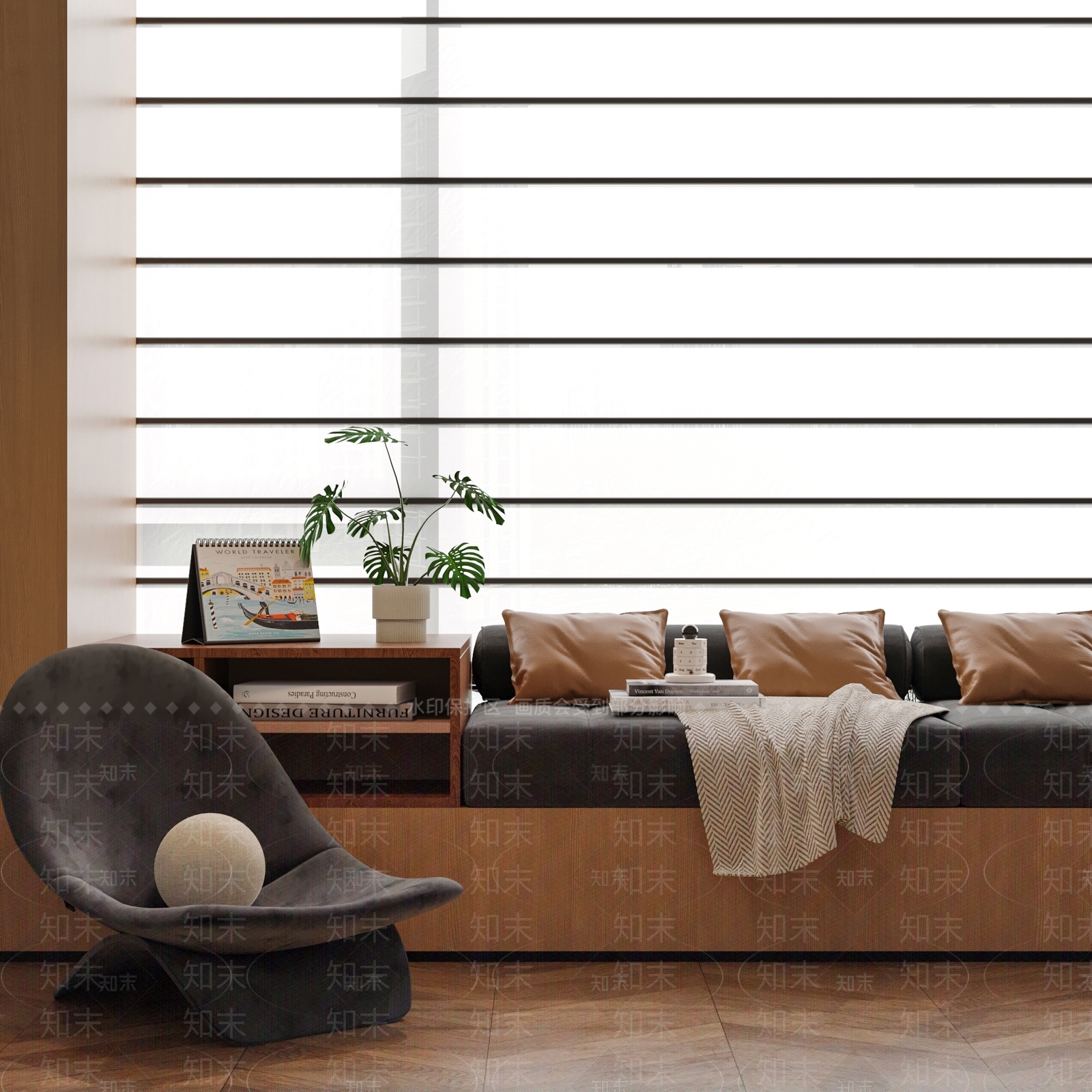 现代意式飘窗柜3D模型下载【ID:1201733038】