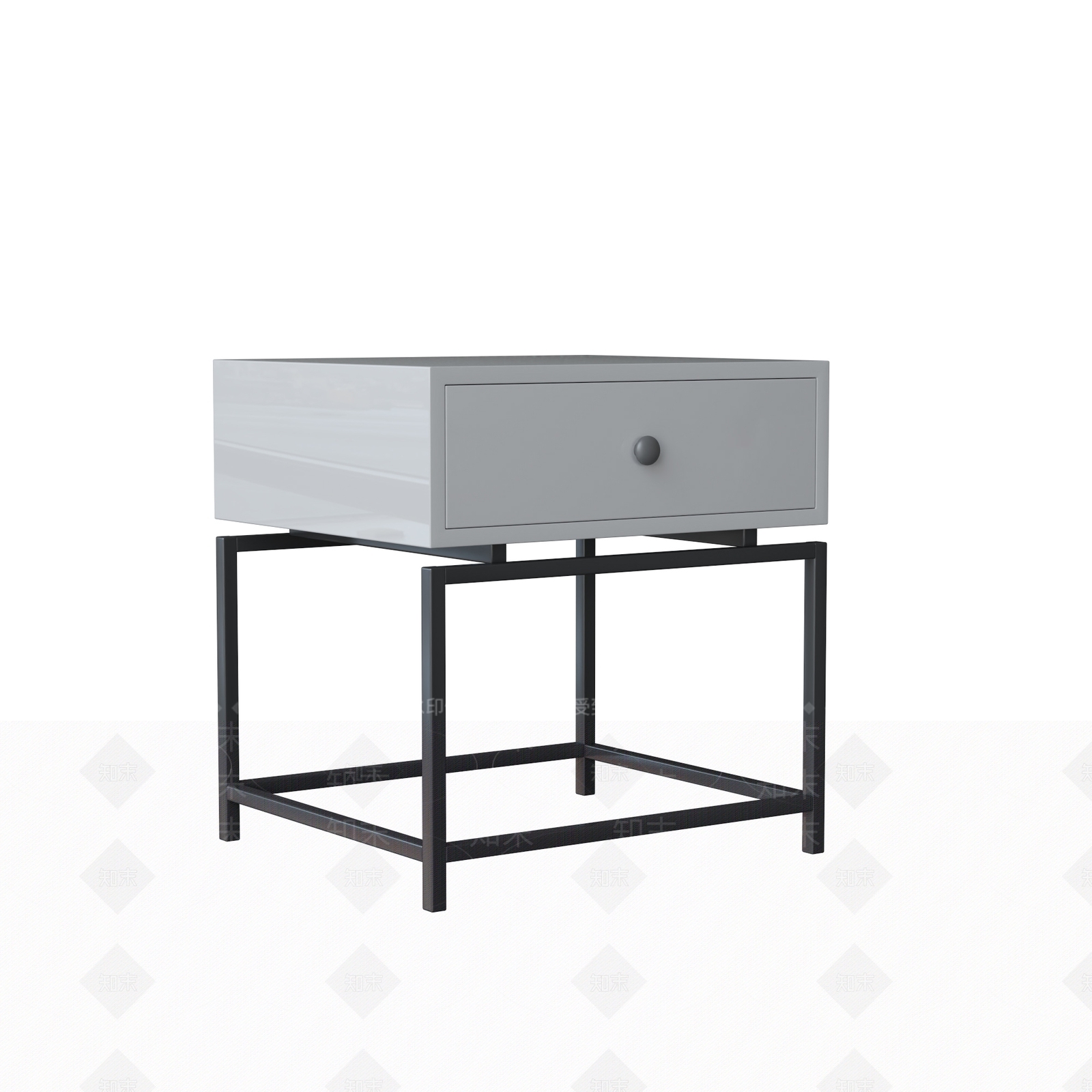 现代床头柜3D模型下载【ID:1201733799】