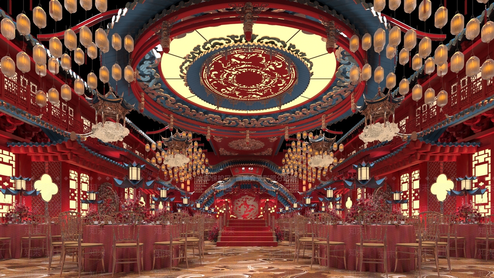 中式其他餐饮空间3D模型下载【ID:1201735840】