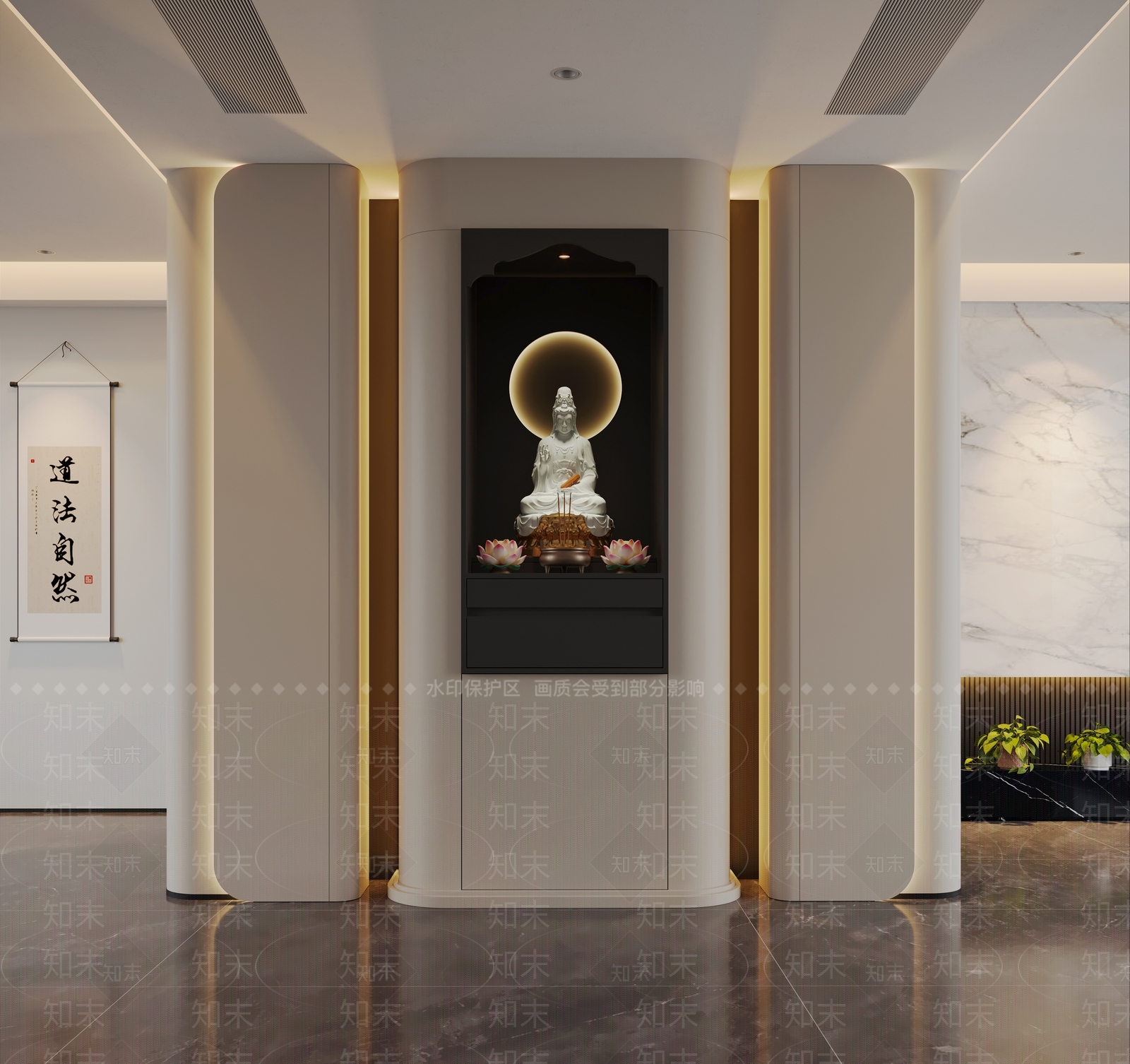 现代佛龛3D模型下载【ID:1201737026】