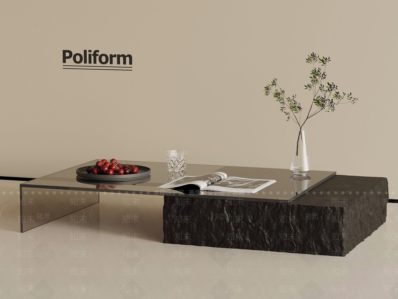 现代意式茶几3D模型下载【ID:1201737855】