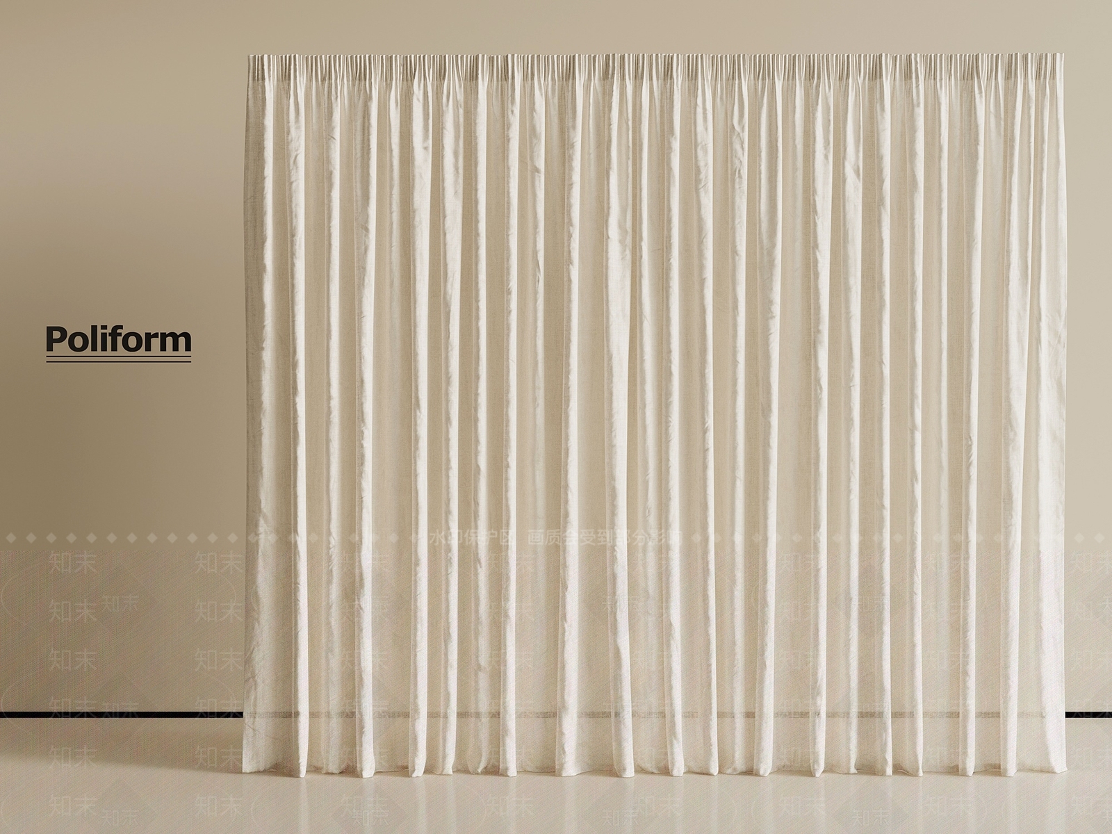 现代通用窗帘3D模型下载【ID:1201738488】