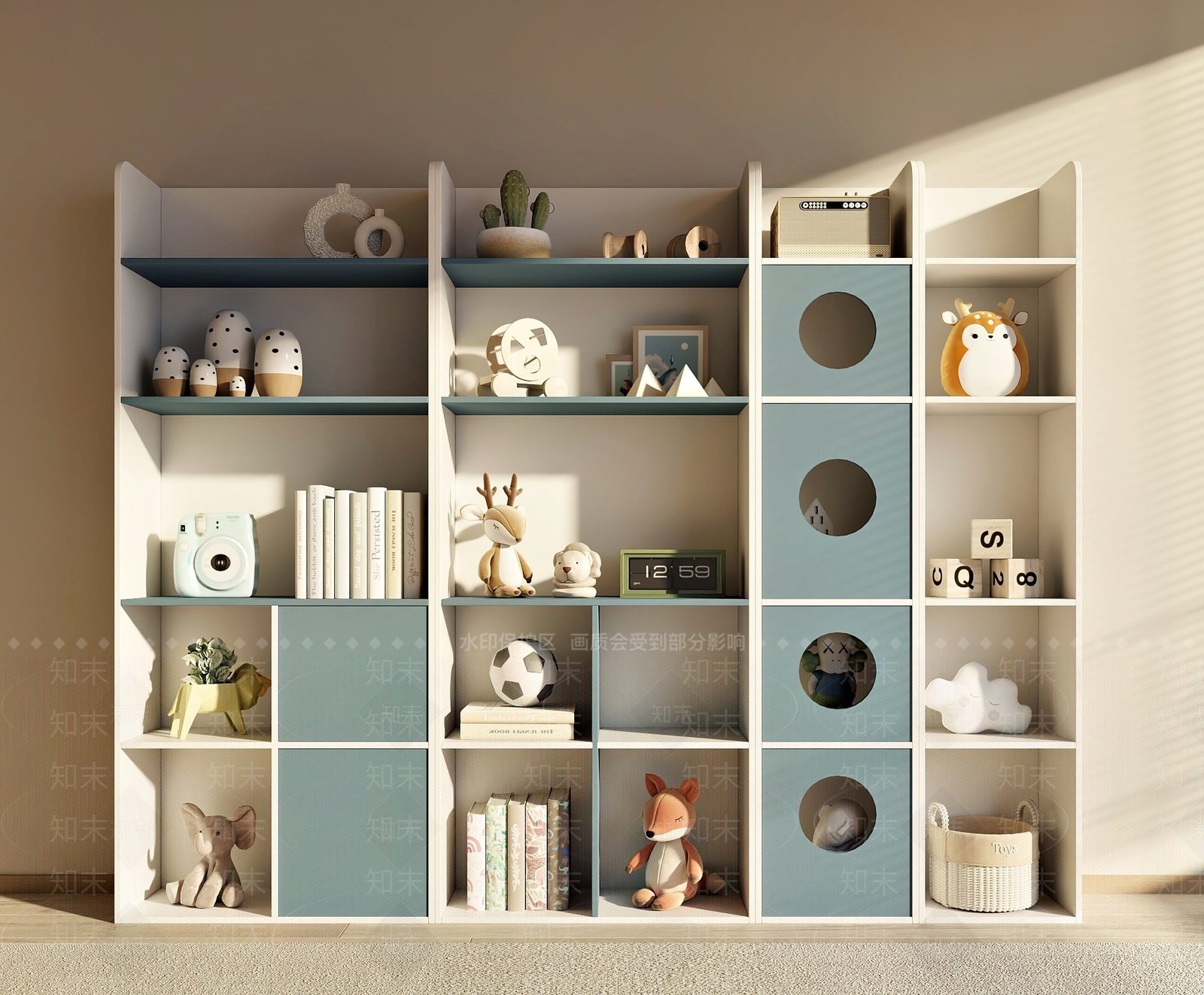 奶油现代其他柜子3D模型下载【ID:1201738662】